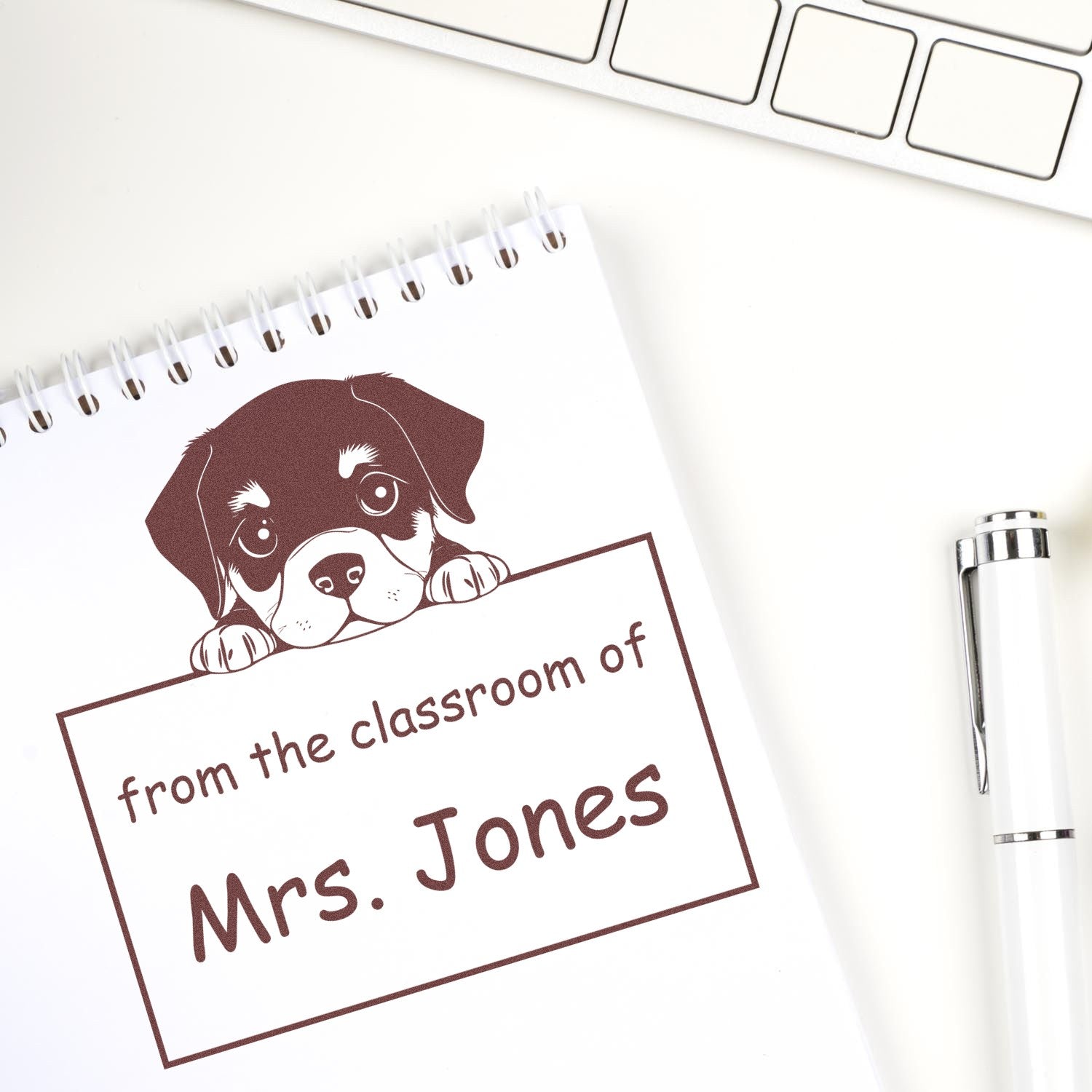 Self-Inking Rottweiler Pet Themed For Library Books Stamp - Engineer Seal Stamps