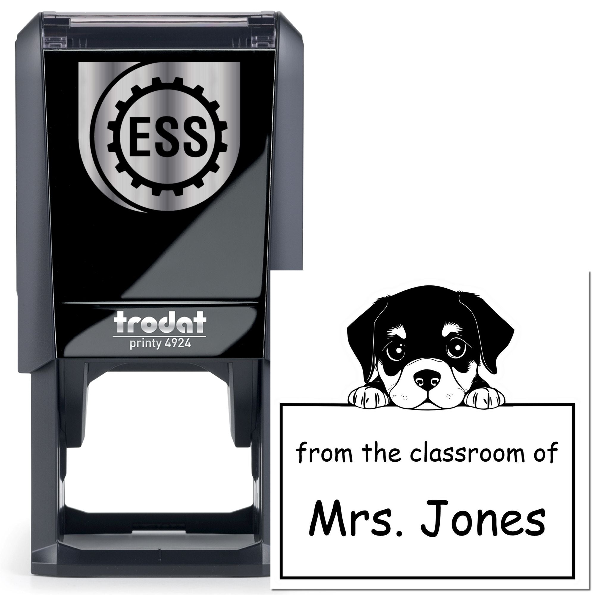 Self-Inking Rottweiler Pet Themed For Library Books Stamp - Engineer Seal Stamps