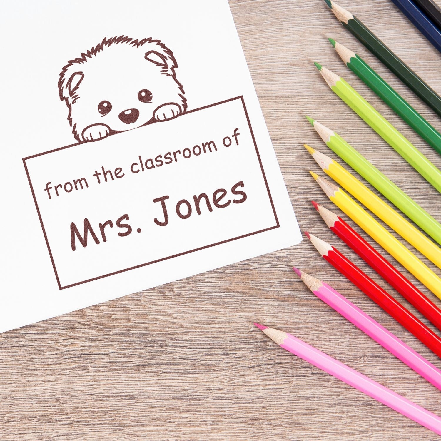 Samoyed Personalizable Educators Stamper Pre-Inked - Engineer Seal Stamps