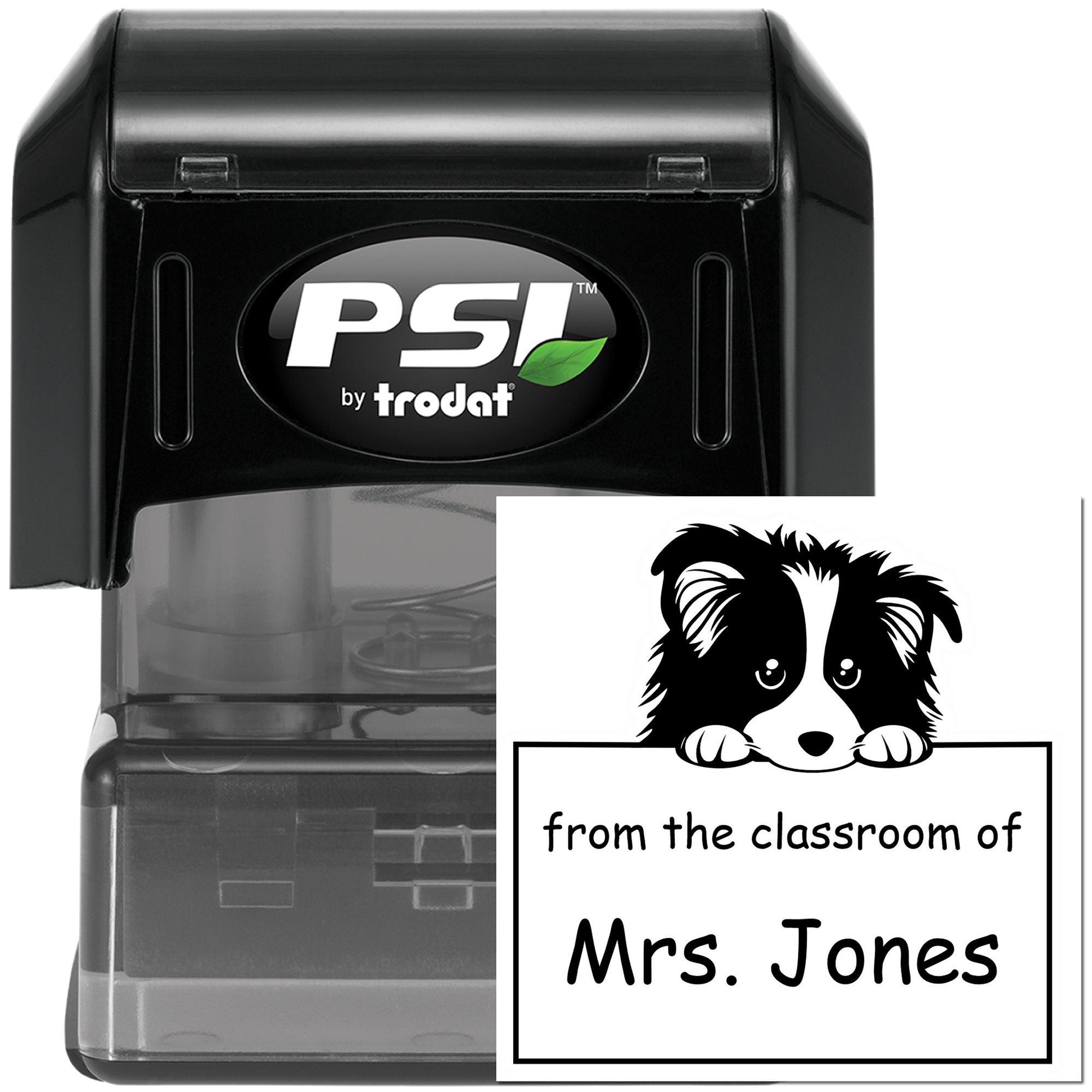 PSI Pre-Inked Shetland Sheepdog Personalized Classroom Of Stamper - Engineer Seal Stamps
