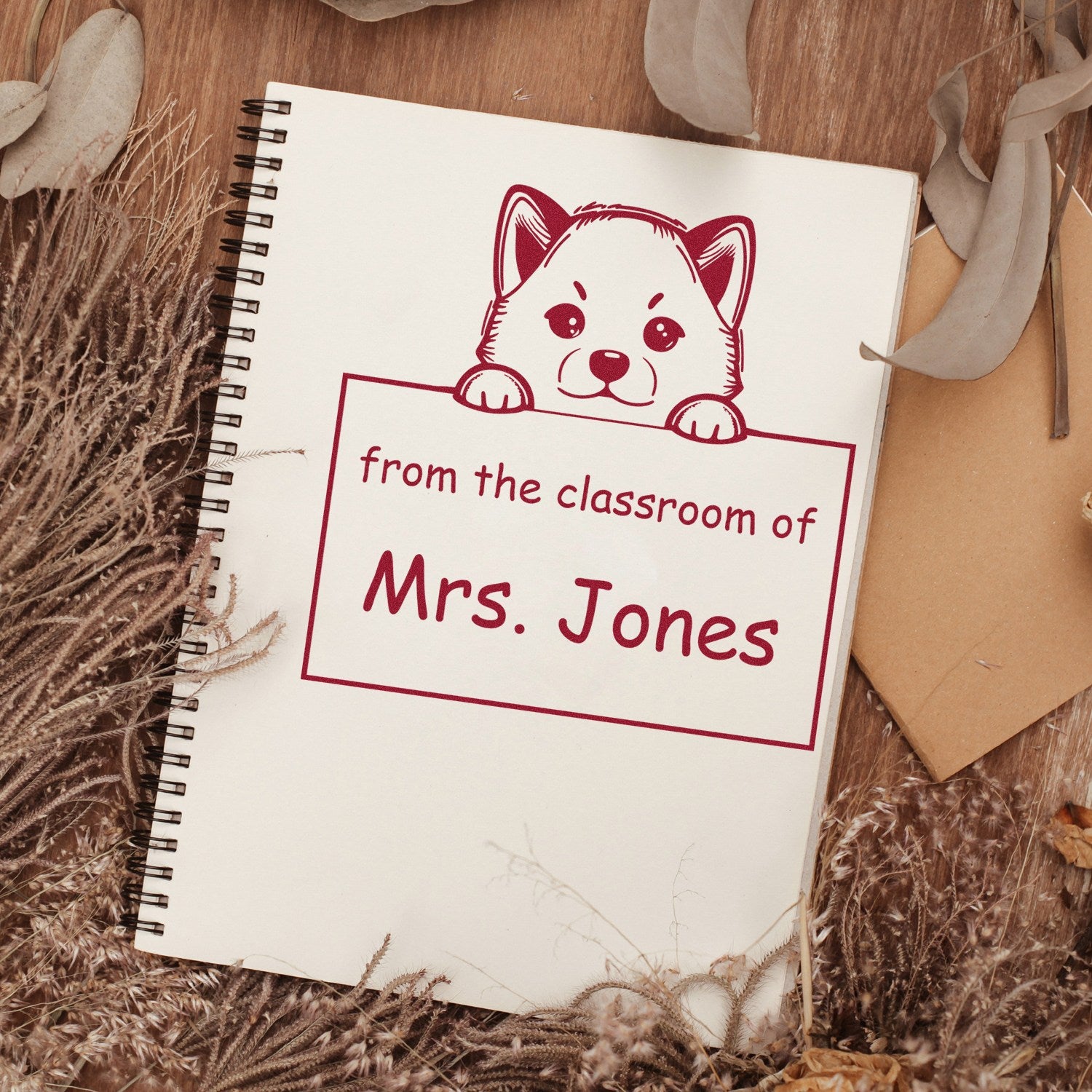 Shiba Inu Personalizable Classroom Of Stamp Pre-Inked - Engineer Seal Stamps