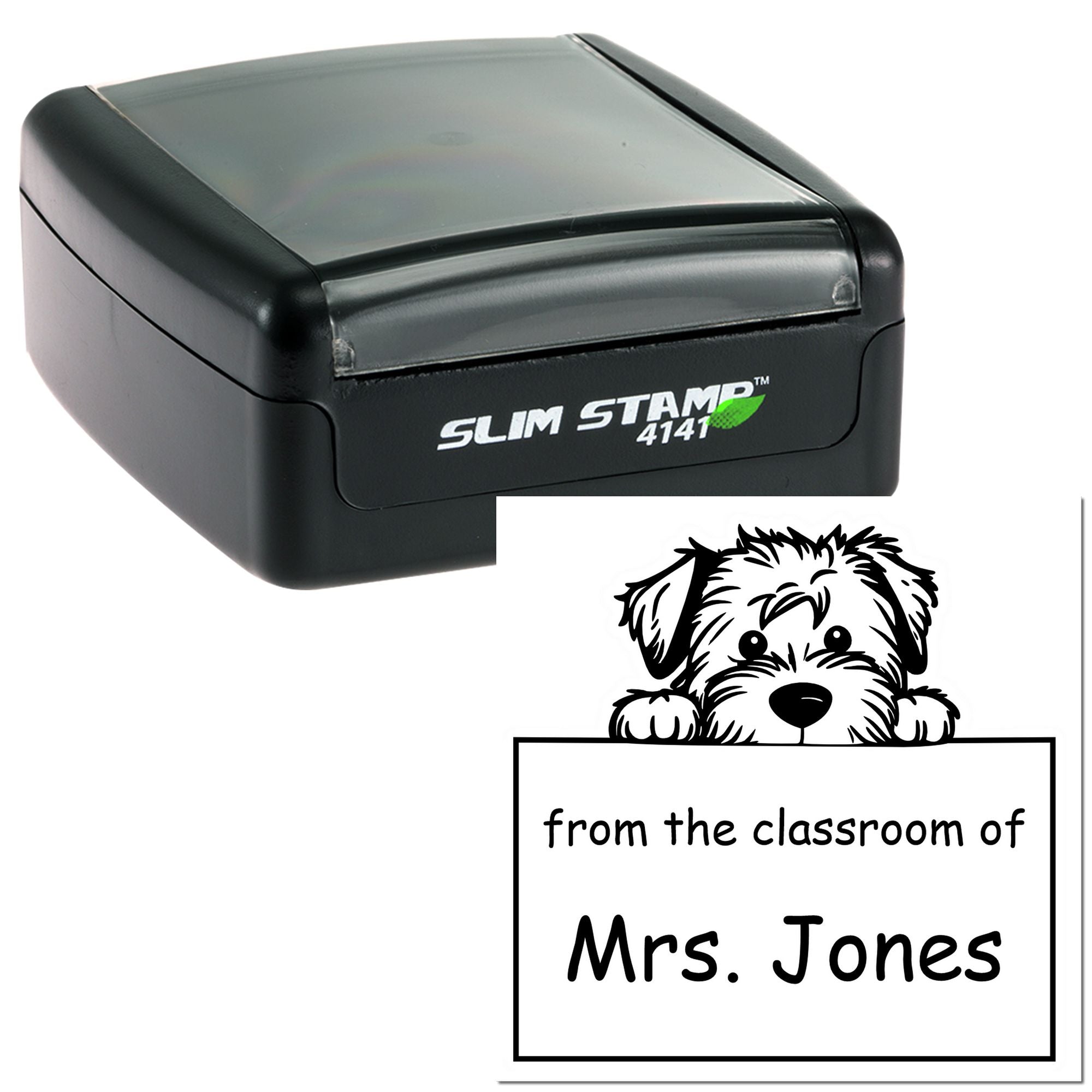 Soft Coated Wheaten Terrier Personalizable Chalk Dust Warrior Stamper Pre-Inked - Engineer Seal Stamps