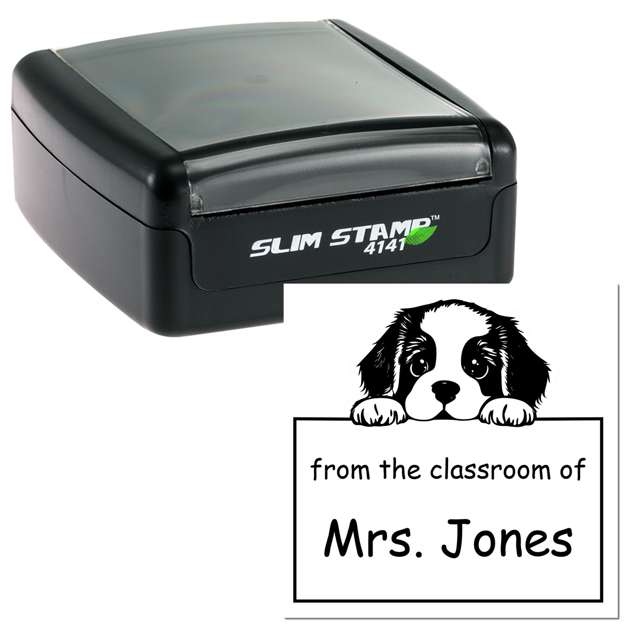 St Bernard Personalizable Book Return Stamp Pre-Inked - Engineer Seal Stamps