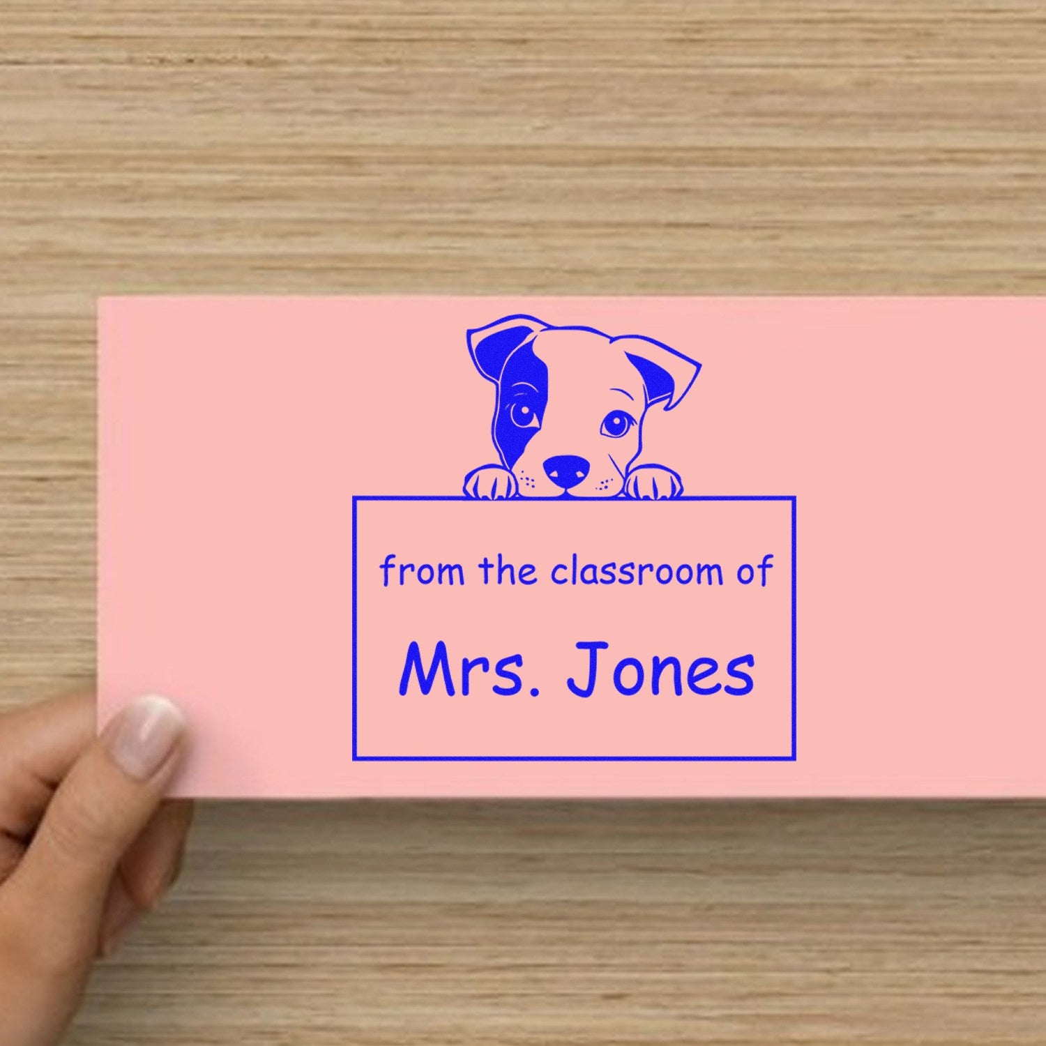 PSI Pre-Inked Staffordshire Bull Terrier Personalized Chalk Dust Warrior Stamp - Engineer Seal Stamps