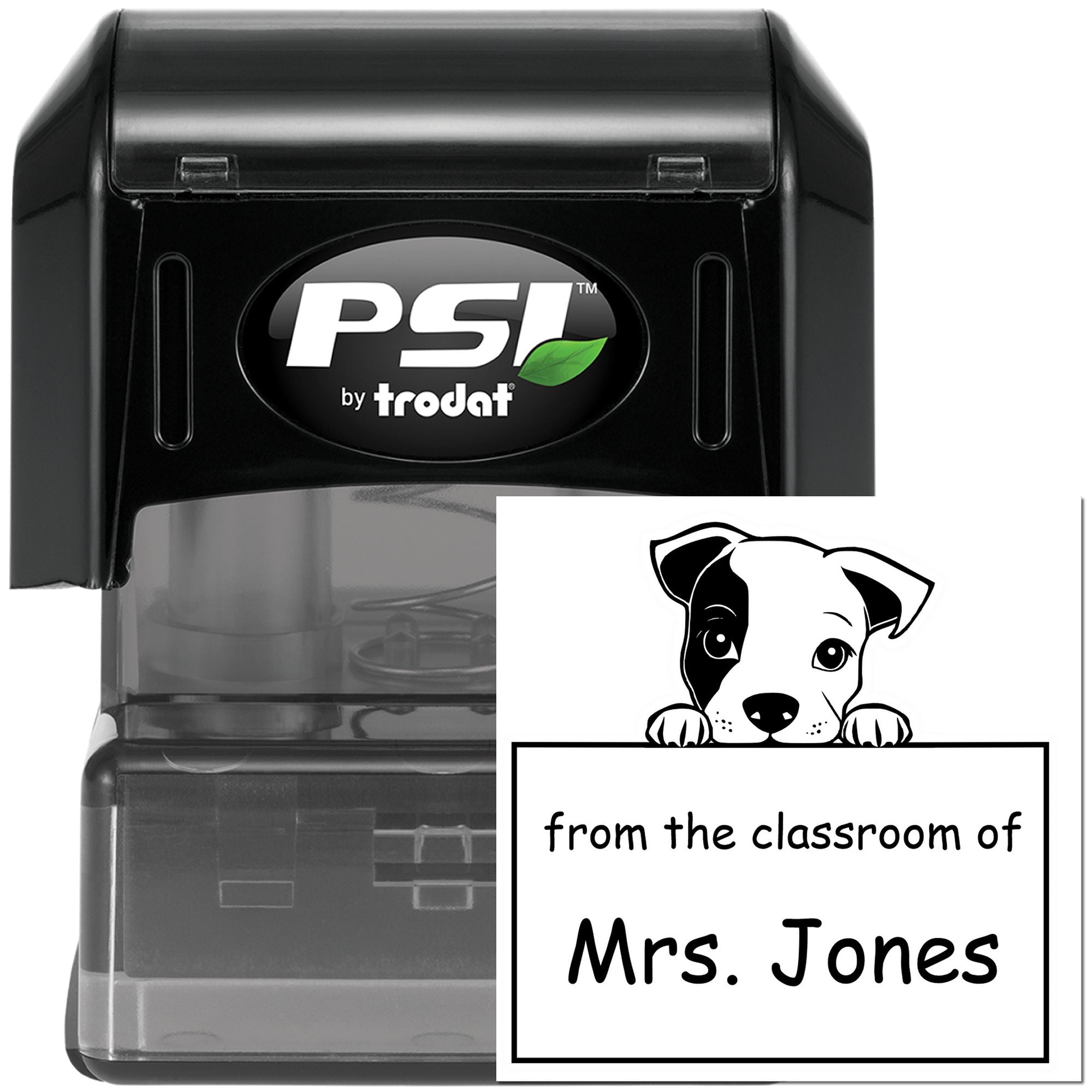 PSI Pre-Inked Staffordshire Bull Terrier Personalized Chalk Dust Warrior Stamp - Engineer Seal Stamps