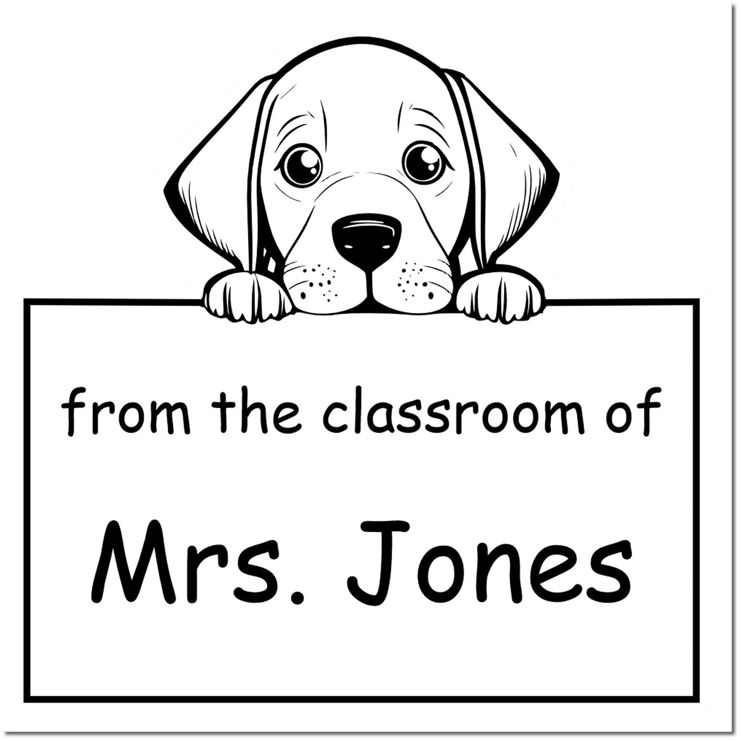 PSI Pre-Inked Vizsla Personalized Book Lover In Charge Stamper - Engineer Seal Stamps