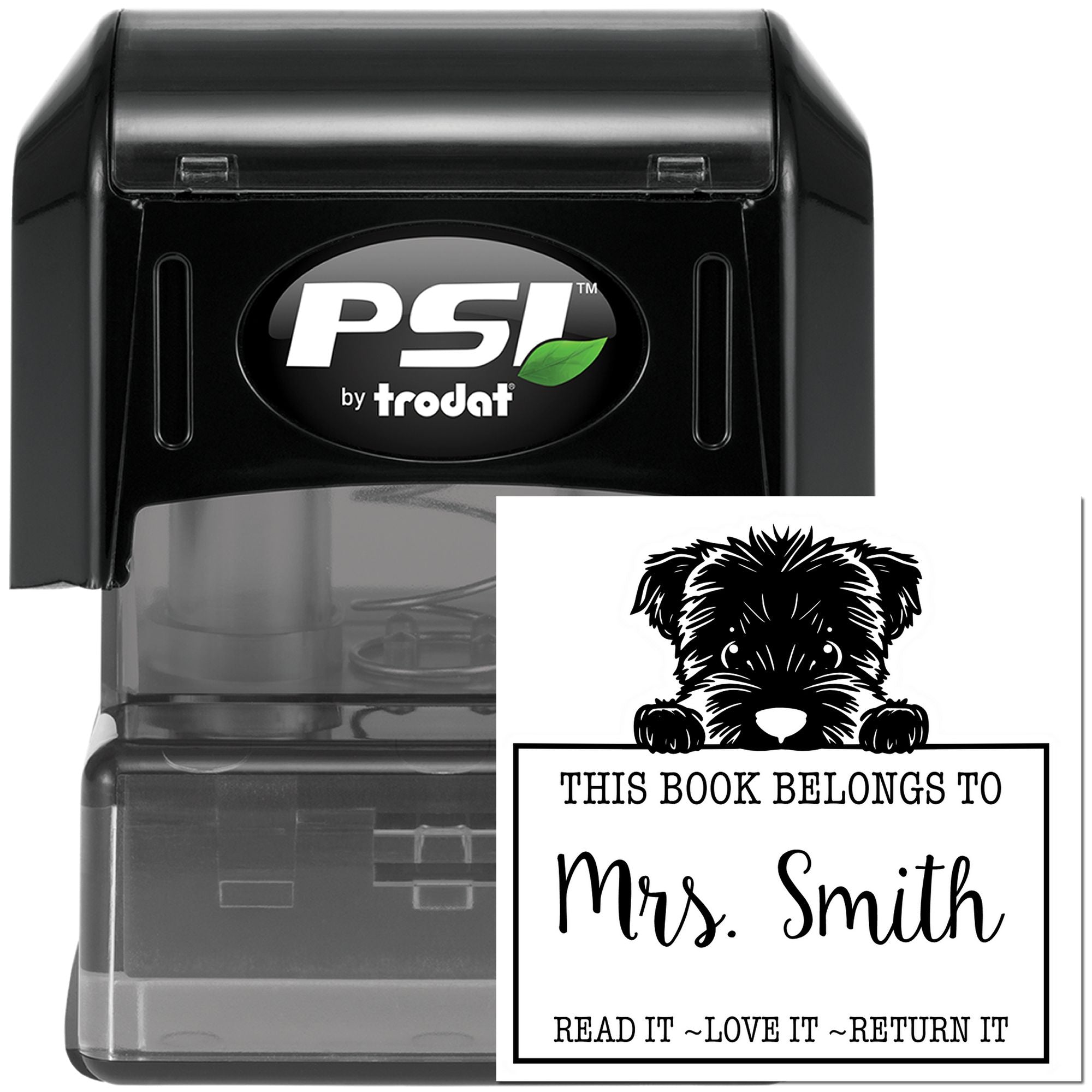 Pre-Inked Bouvier Des Flandres Custom Gift For Book Lovers Stamp - Engineer Seal Stamps