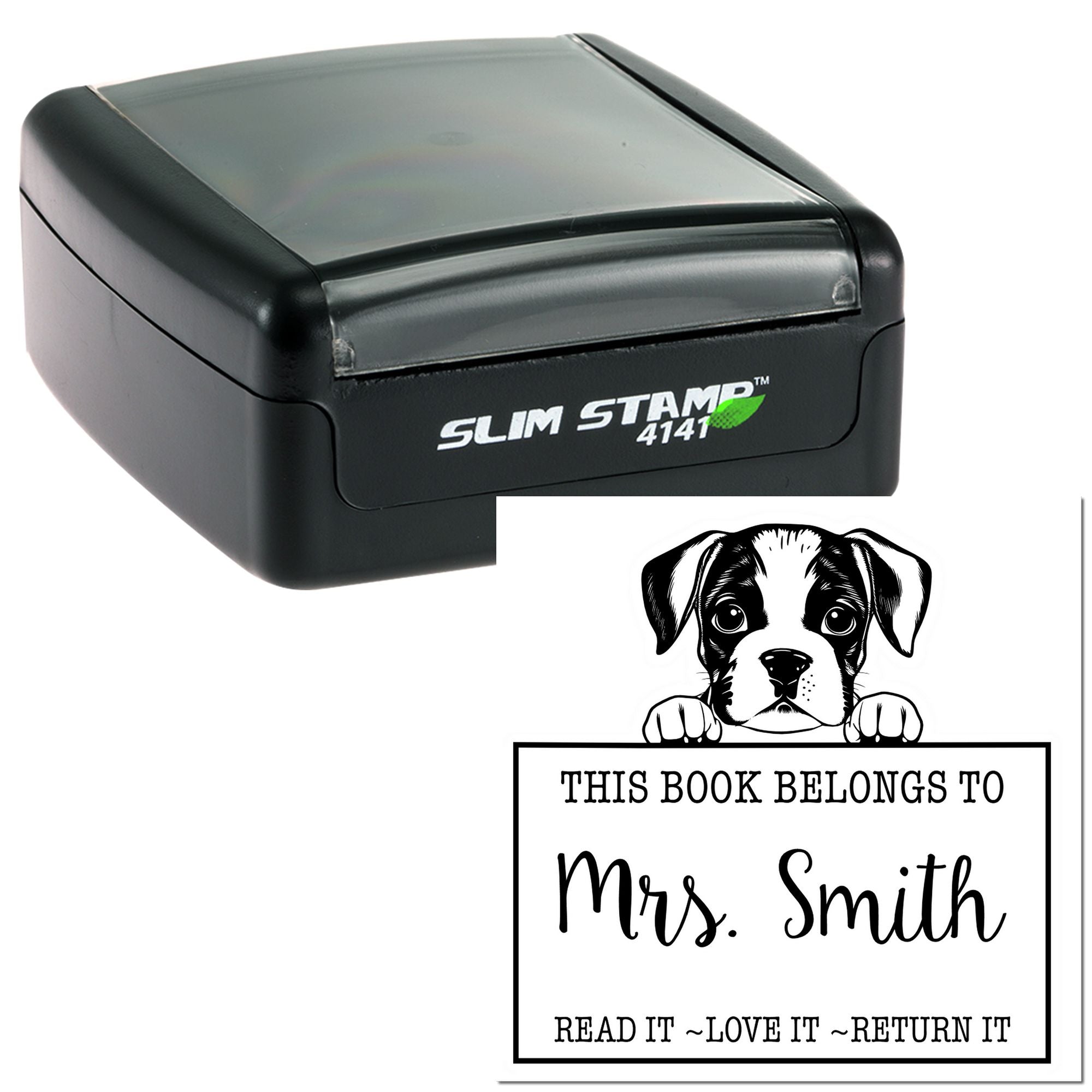 Slim Boxer Custom-Made Read It Love It Return It Stamp - Engineer Seal Stamps