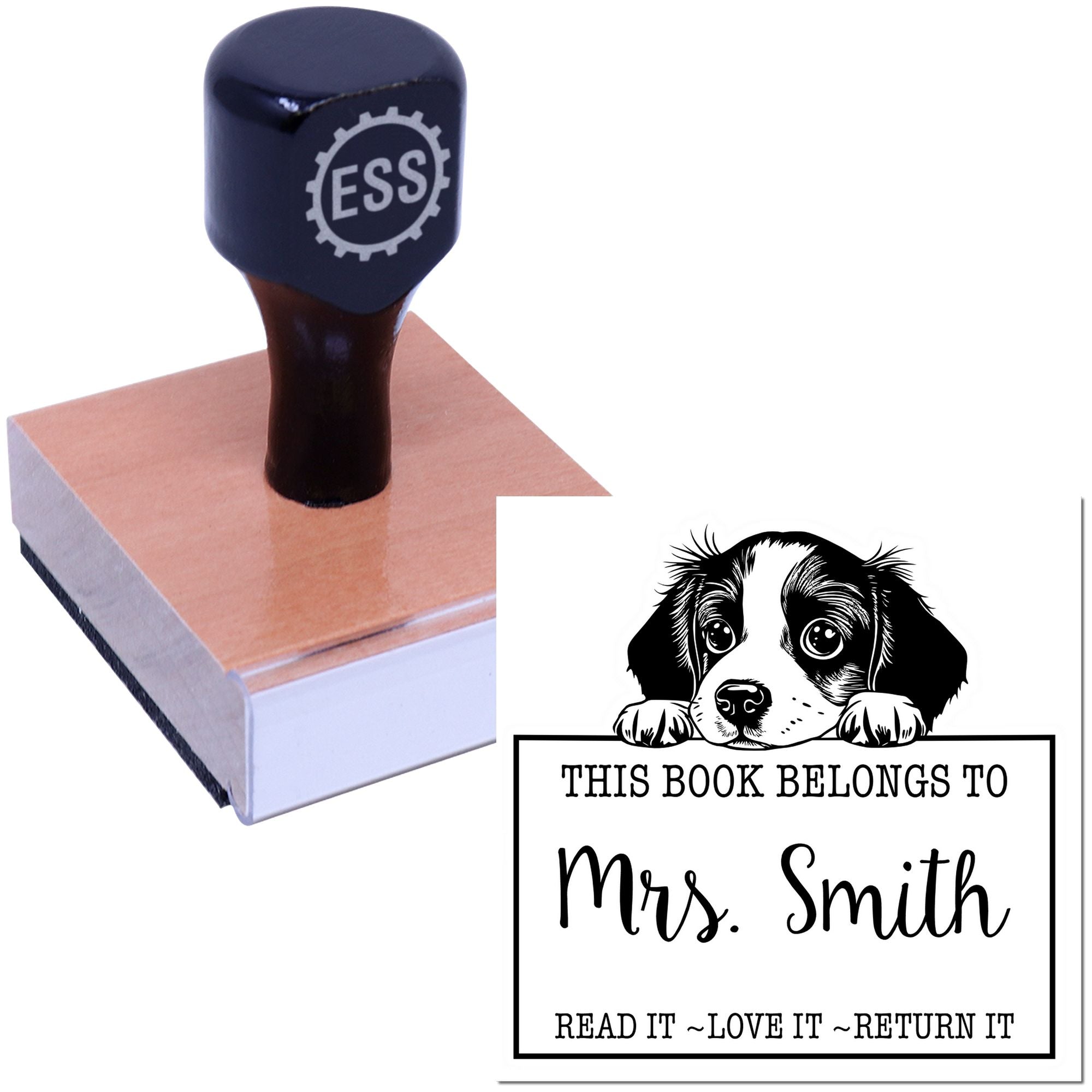 Brittany Customized Read It Love It Return It Personalized Rubber Stamp
