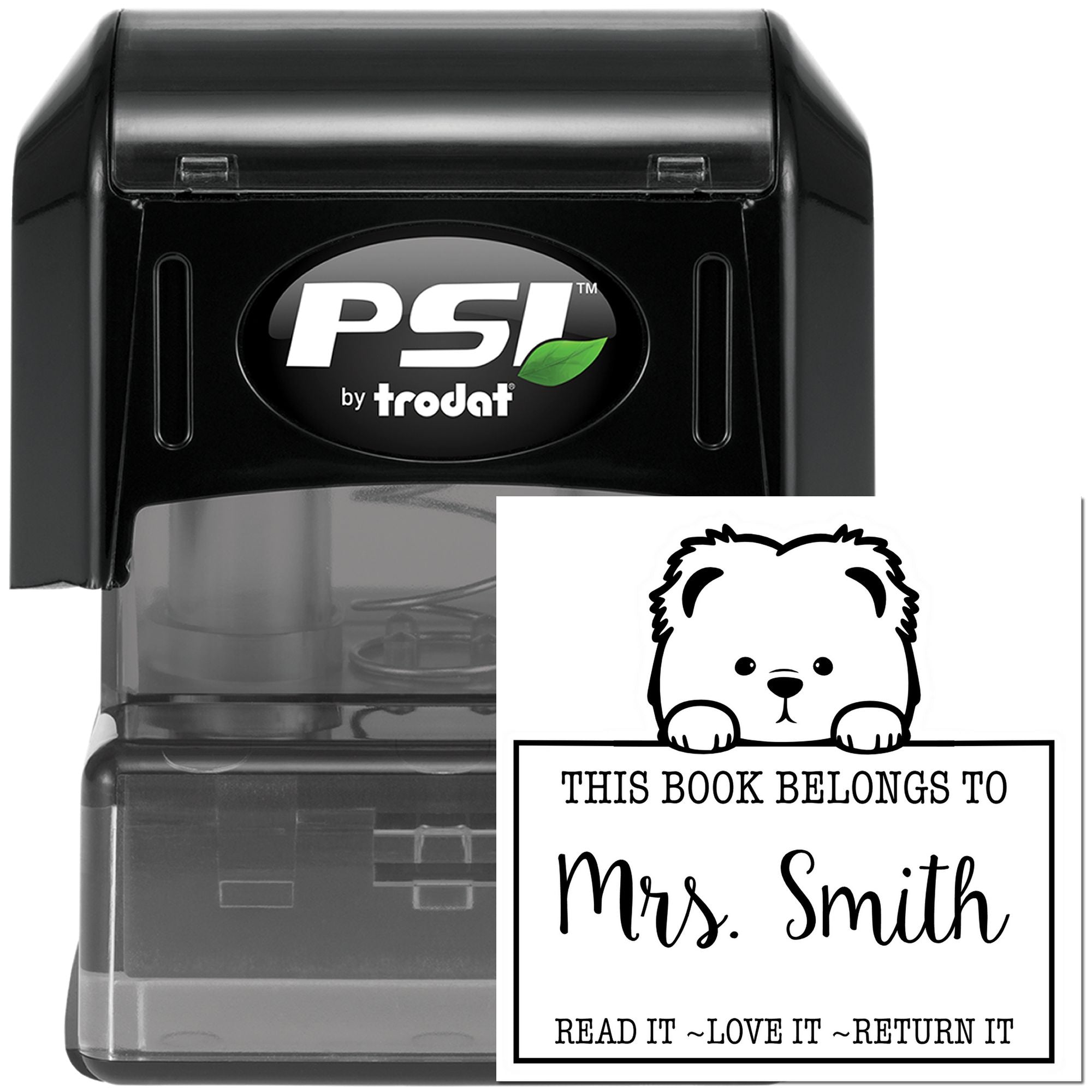 Cute Pre-Inked Chow Chow Custom Read It Love It Return It Customizable Stamp - Engineer Seal Stamps
