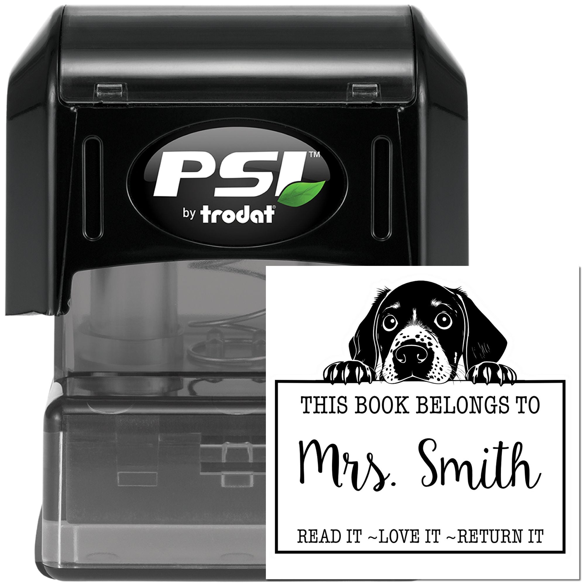 Pre-Inked German Shorthaired Pointer Custom Read It Love It Return It Rubber Stamp - Engineer Seal Stamps