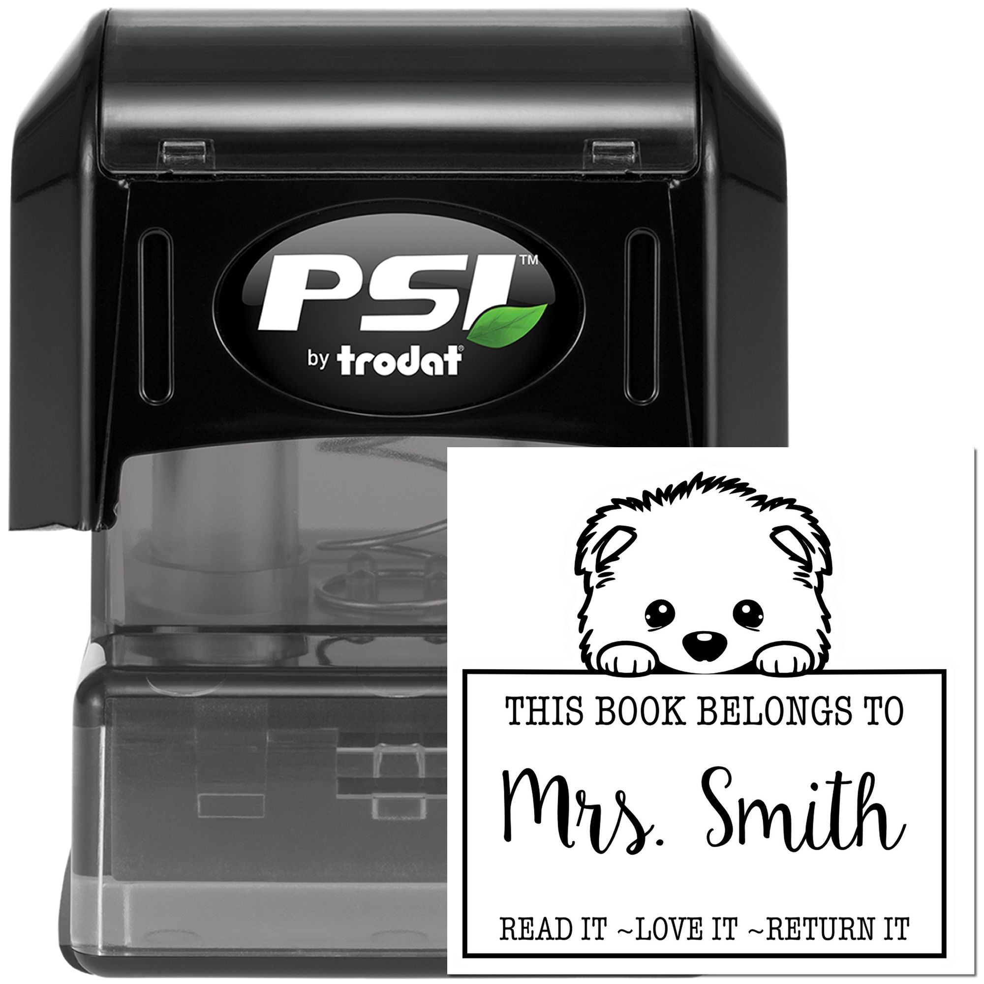 Pre-Inked Samoyed Personalized Read It Love It Return It Custom Made Stamp - Engineer Seal Stamps