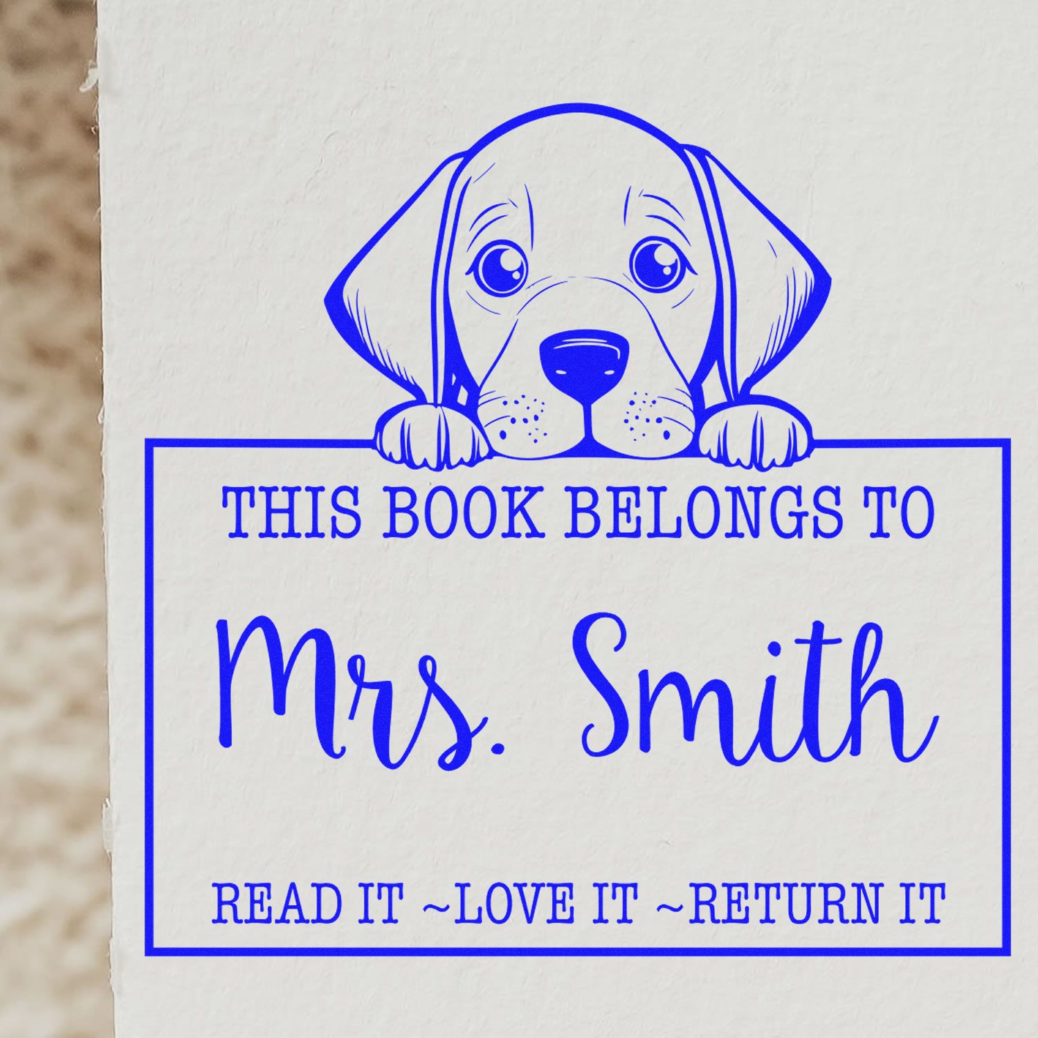 Self-Inking Vizsla Personalized Read It Love It Return It Stamp - Engineer Seal Stamps