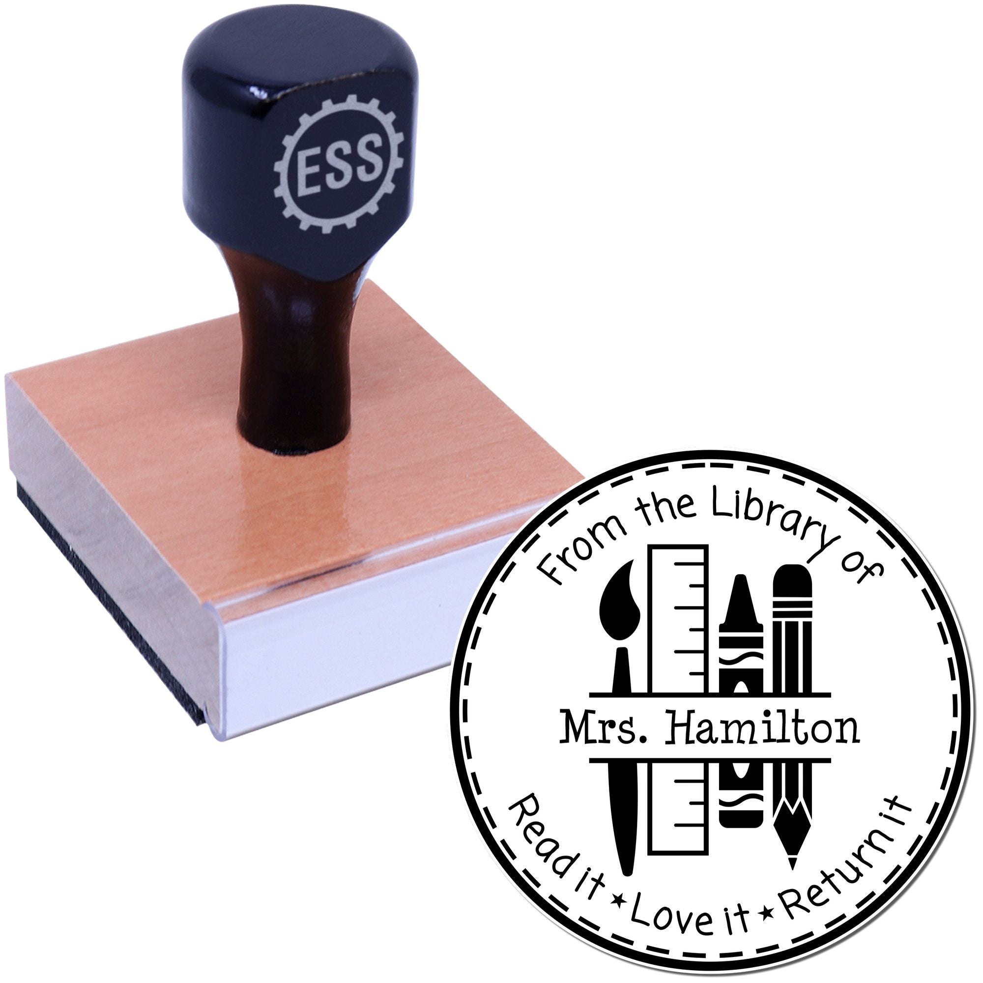 Art Tools Customized Book Stamp - Engineer Seal Stamps