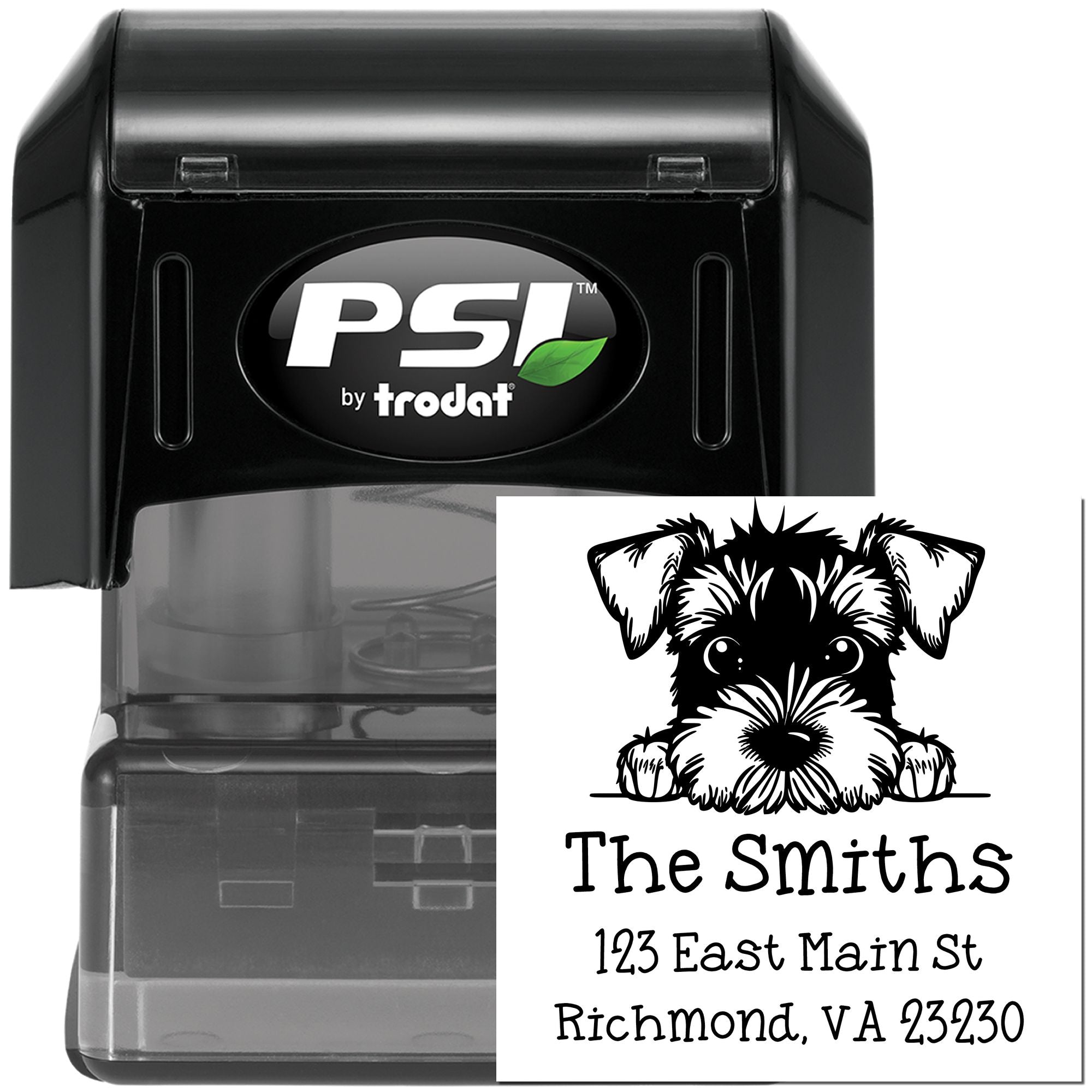 PSI Pre-Inked Airedale Terrier Puppy Dog Customized Stamp - Engineer Seal Stamps