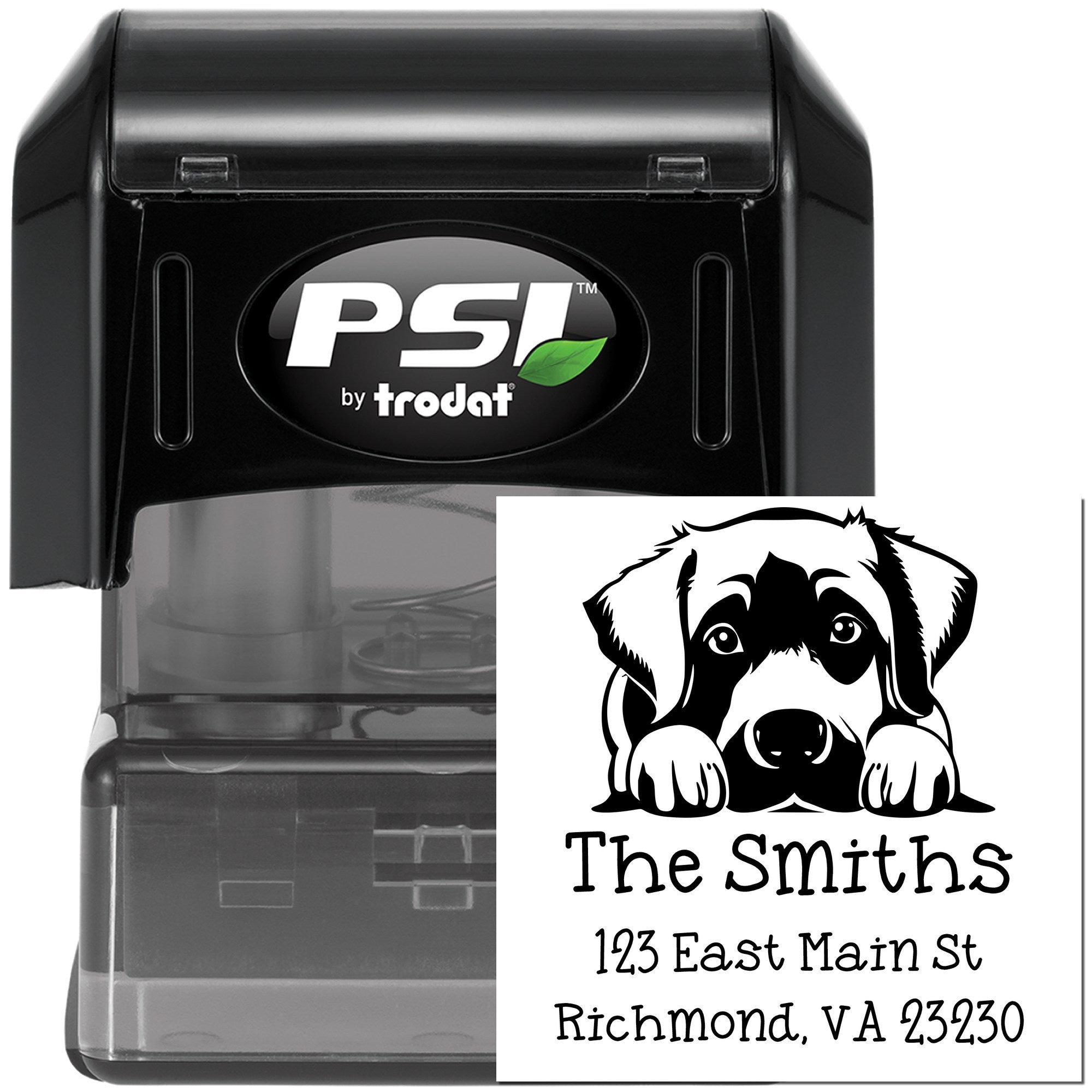 PSI Pre-Inked Anatolian Shepherd Puppy Dog Personalized Name and Address Stamp - Engineer Seal Stamps