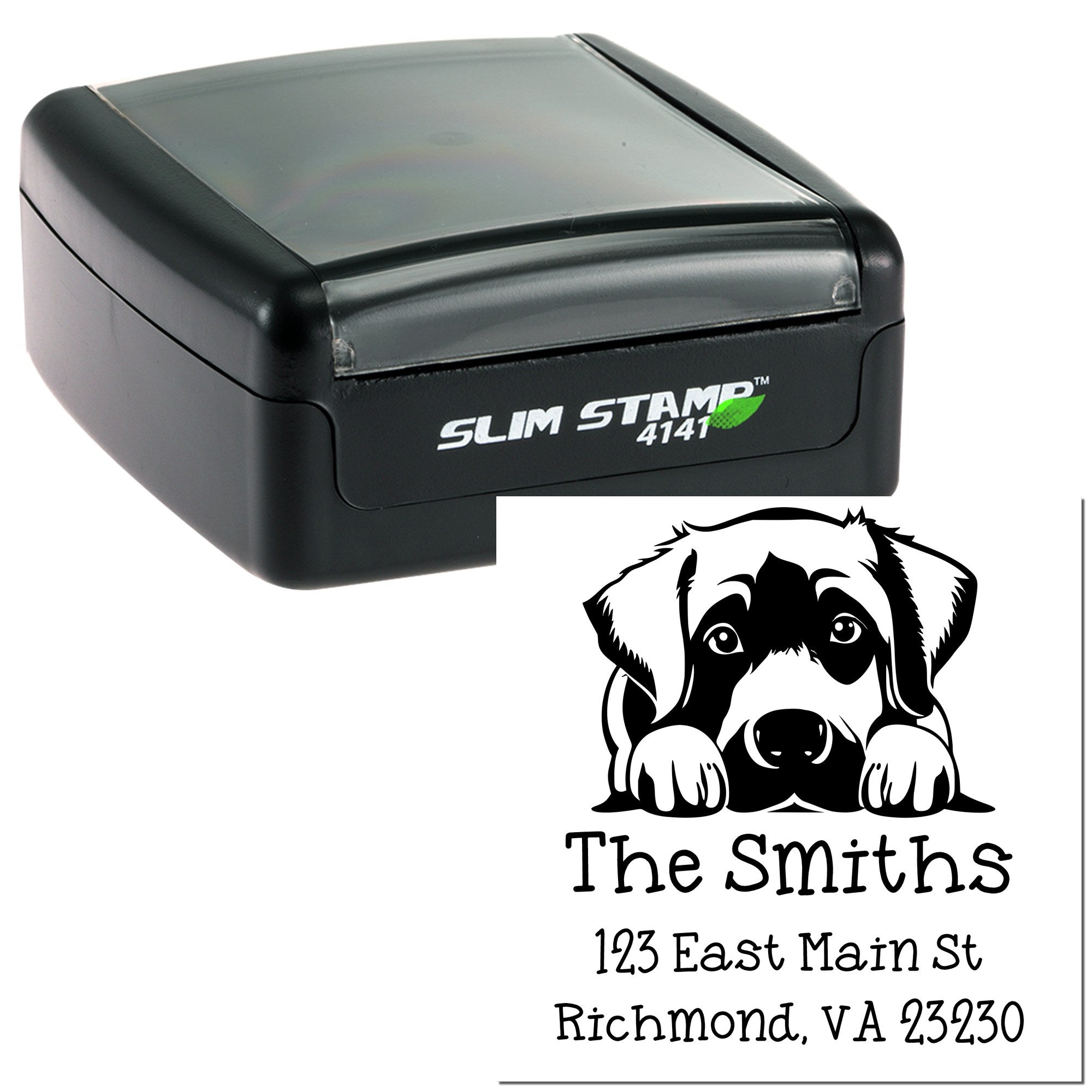 Slim Anatolian Shepherd Customized Return Address Stamp - Engineer Seal Stamps