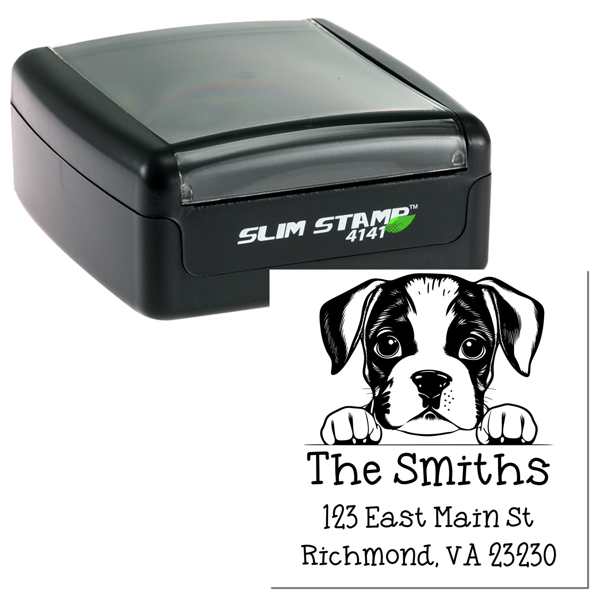 Slim Boxer Customized Address Return Stamp - Engineer Seal Stamps