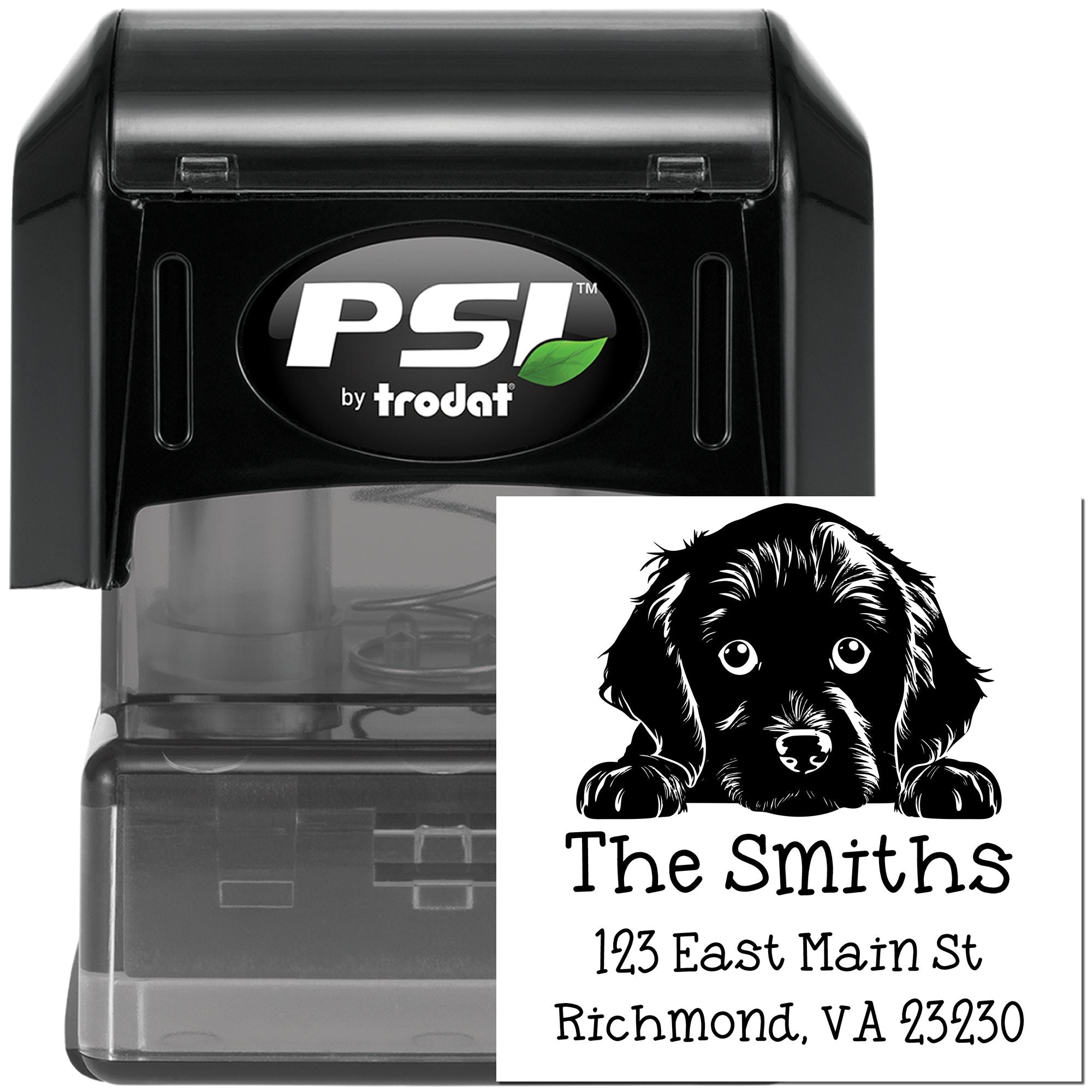 PSI Pre-Inked Boykin Spaniel Puppy Dog Personalized Return Address Stamp - Engineer Seal Stamps