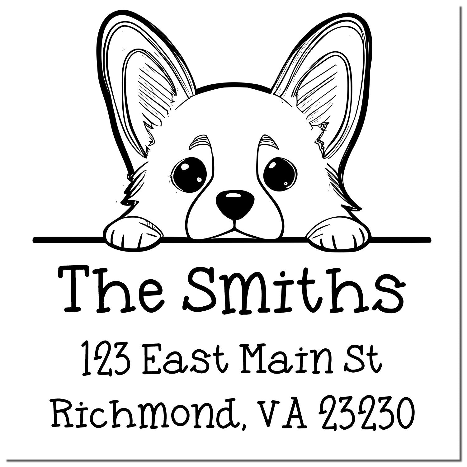 Slim Corgi Customized Stamp - Engineer Seal Stamps