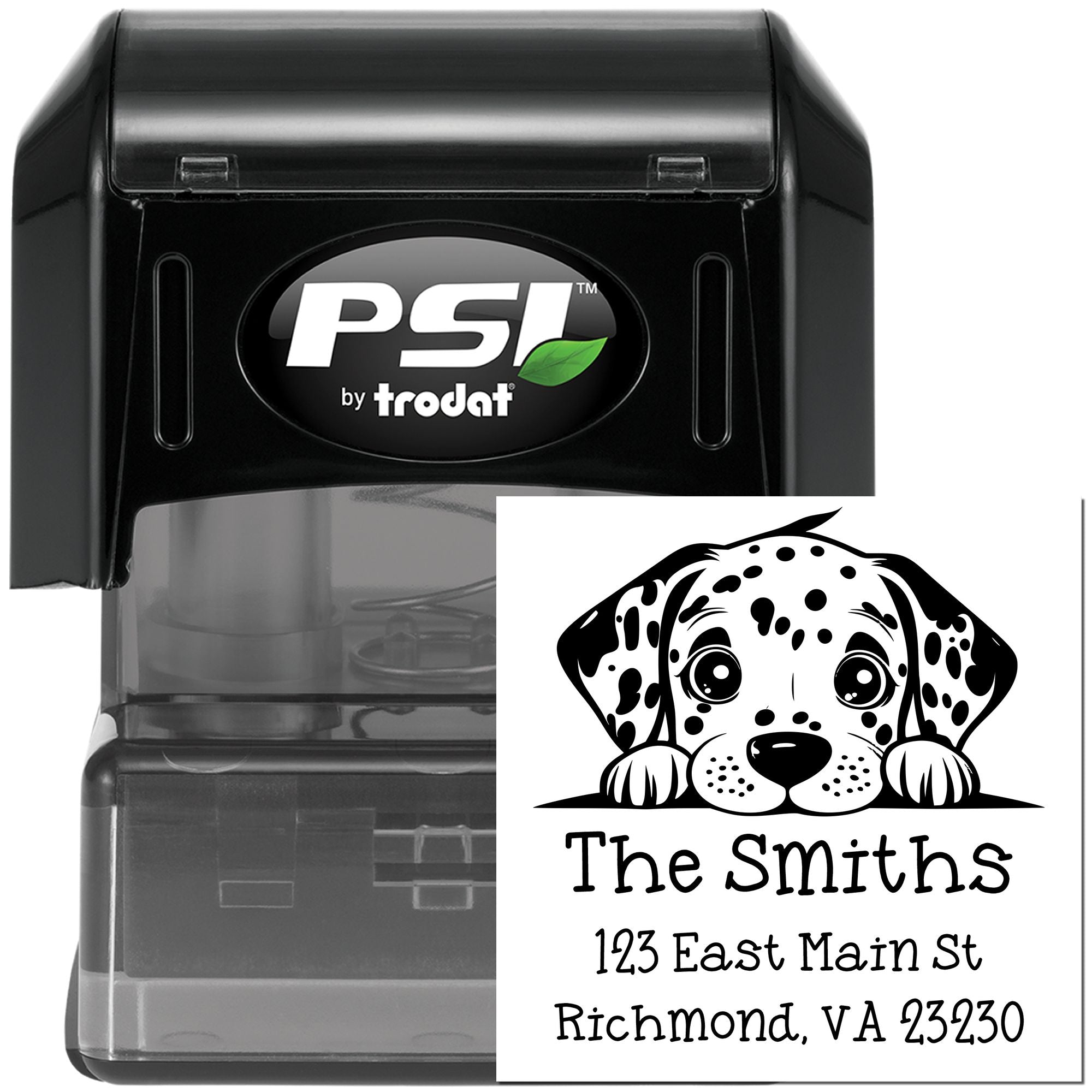 PSI Pre-Inked Dalmatian Puppy Dog Mailing Stamp - Engineer Seal Stamps