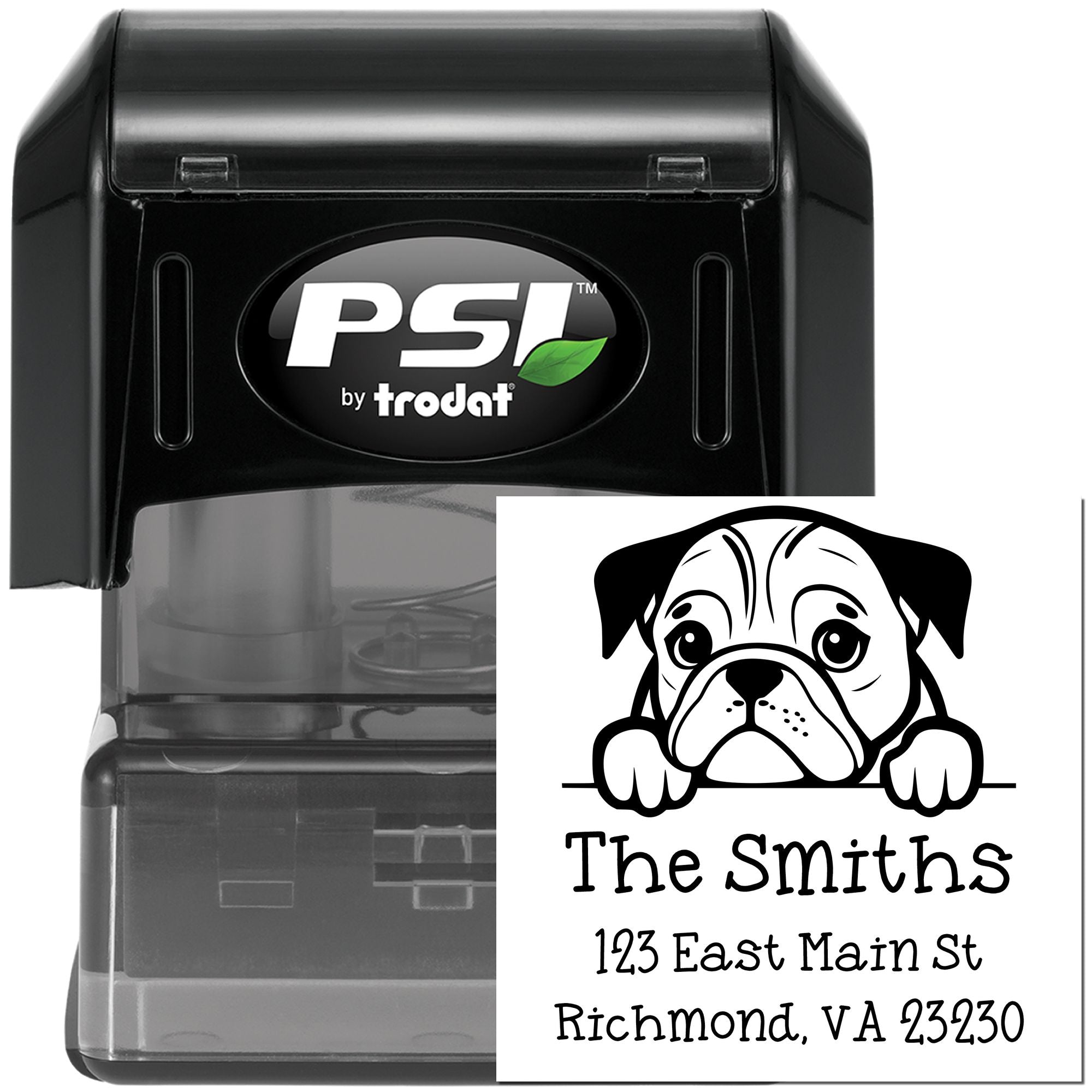 PSI Pre-Inked English Setter Puppy Dog Address Return Stamp - Engineer Seal Stamps