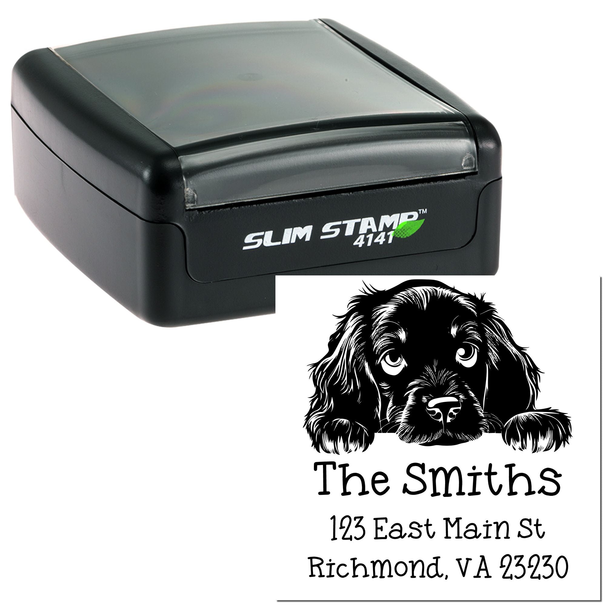 Slim Gordon Setter Personalized Inked Stamp - Engineer Seal Stamps