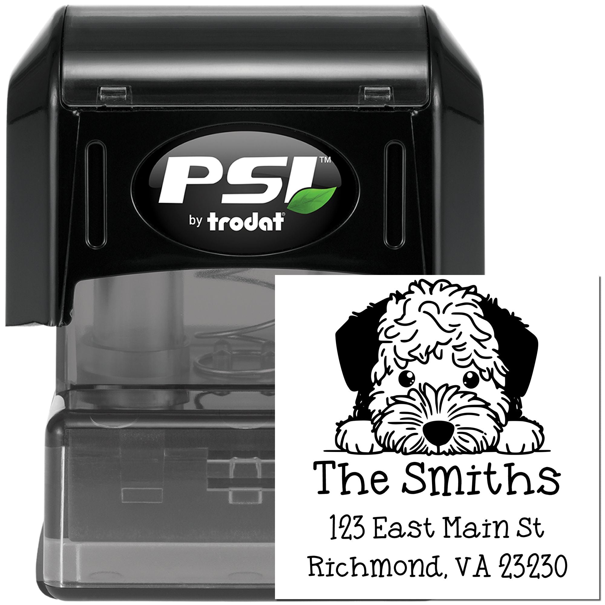 PSI Pre-Inked Lagotto Romagnolo Puppy Dog New Address Stamp - Engineer Seal Stamps