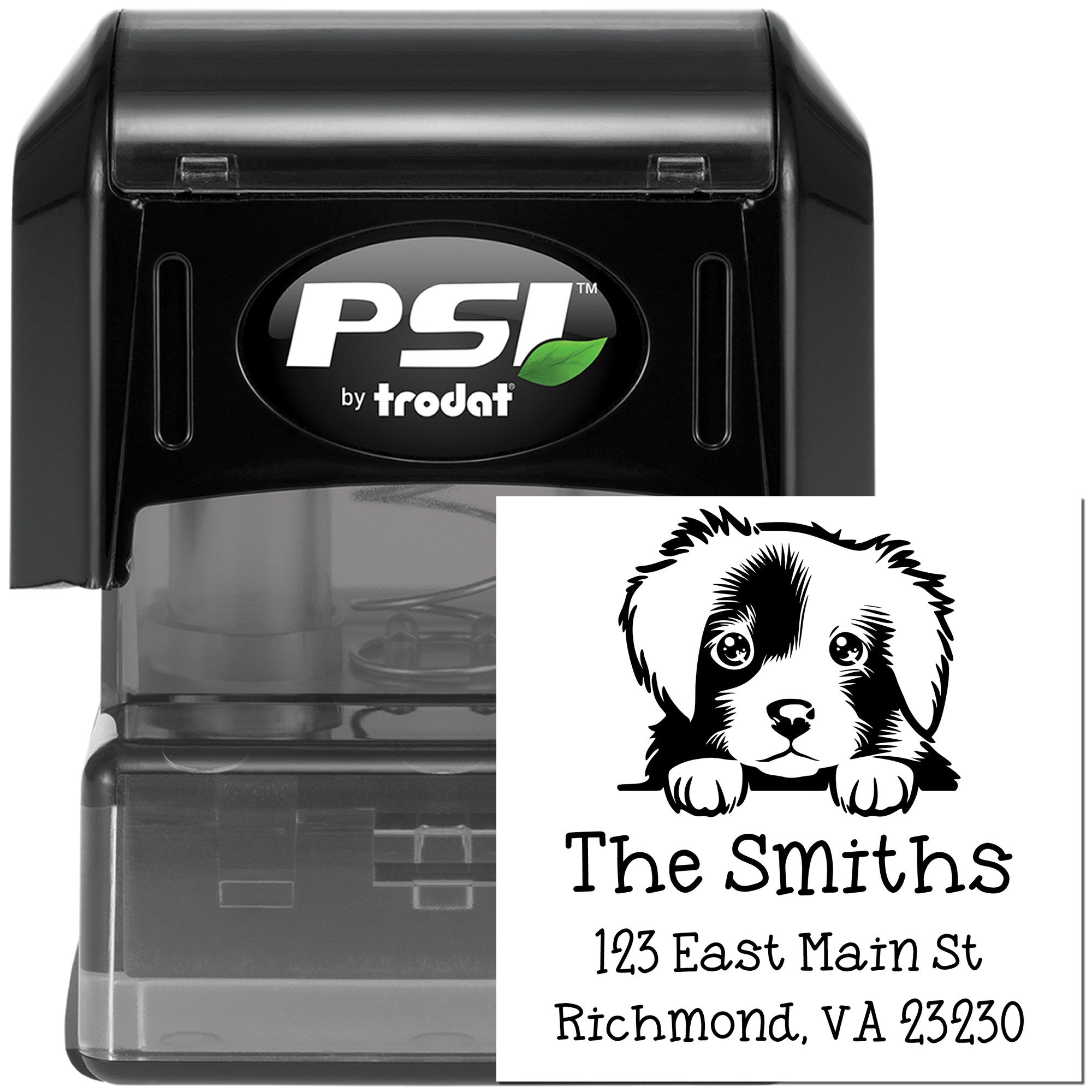 PSI Pre-Inked Nova Scotia Duck Tolling Retriever Puppy Dog Custom Mailing Stamp - Engineer Seal Stamps