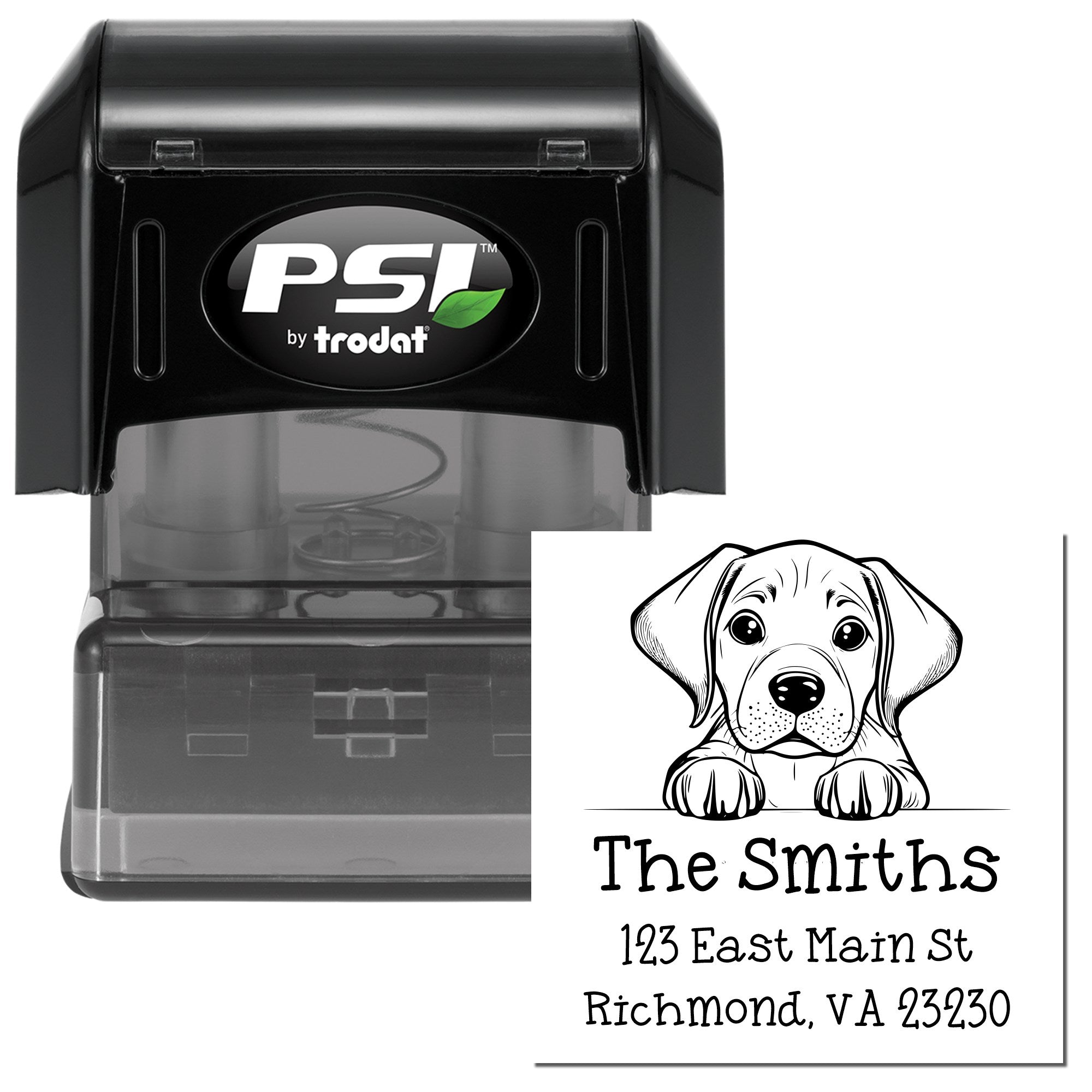 PSI Pre-Inked Rhodesian Ridgeback Puppy Dog Custom Address Label Stamp - Engineer Seal Stamps