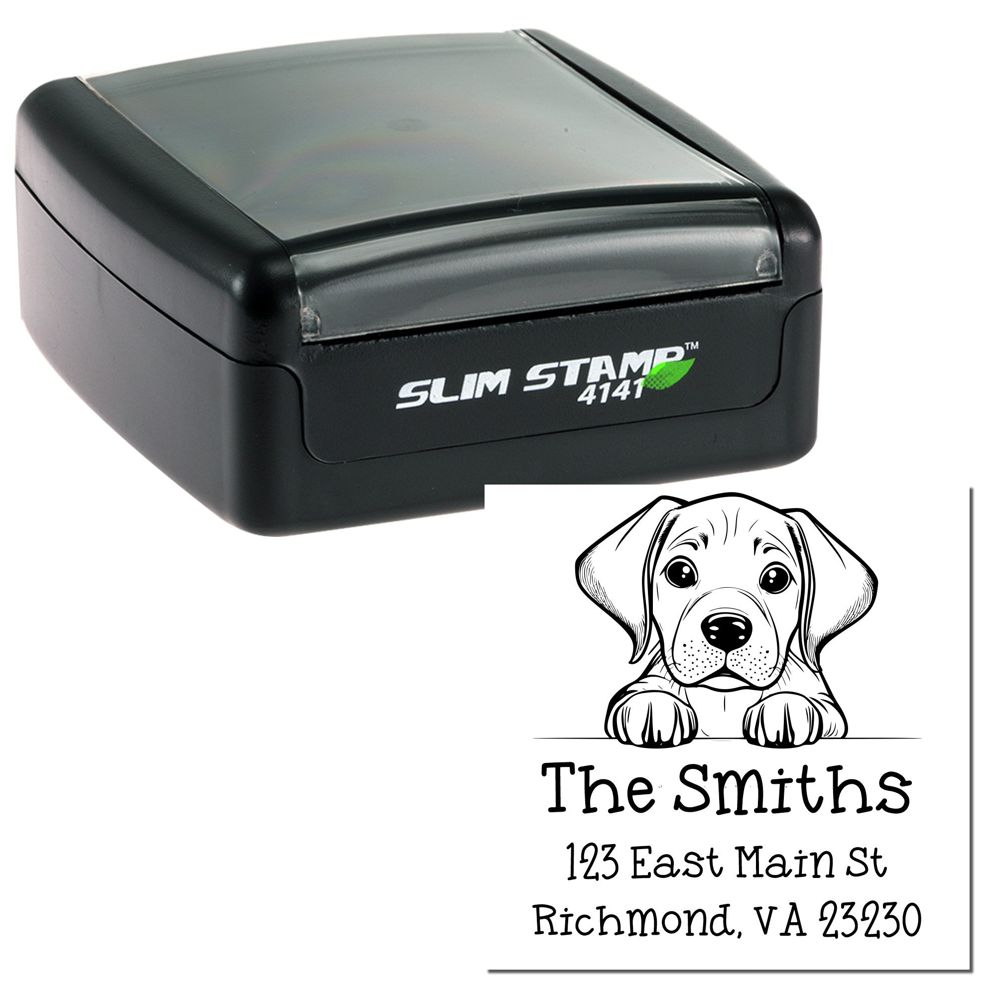 Slim Rhodesian Ridgeback Home Address Stamp - Engineer Seal Stamps