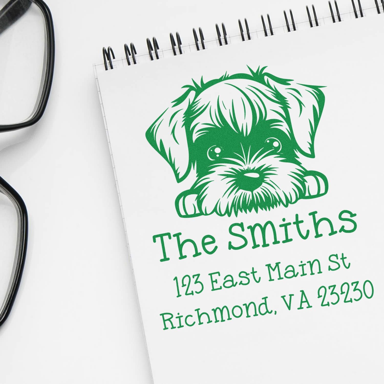 Slim Standard Schnauzer Easy-To-Use Address Stamp - Engineer Seal Stamps