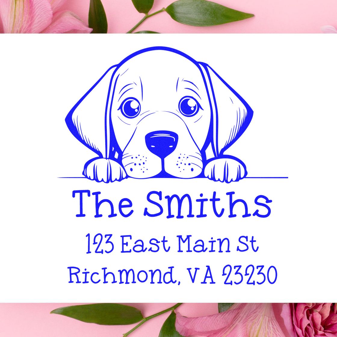 PSI Pre-Inked Vizsla Puppy Dog Custom Mail Stamp - Engineer Seal Stamps