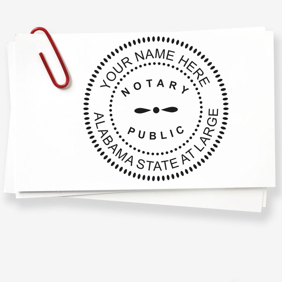 Soft Alabama Notary Stamp and Notary Seal Embosser Bundle