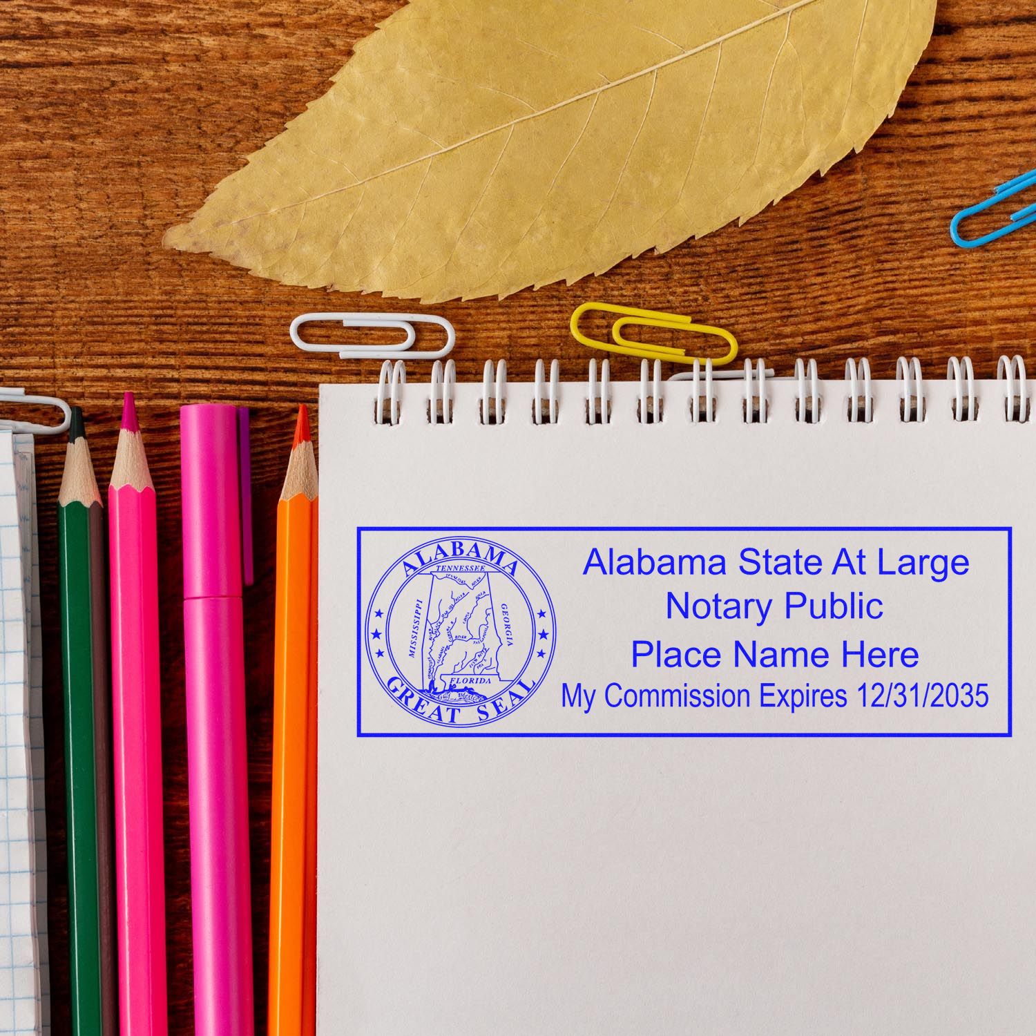 Alabama Notary Stamp and Seal Value Kit - Engineer Seal Stamps