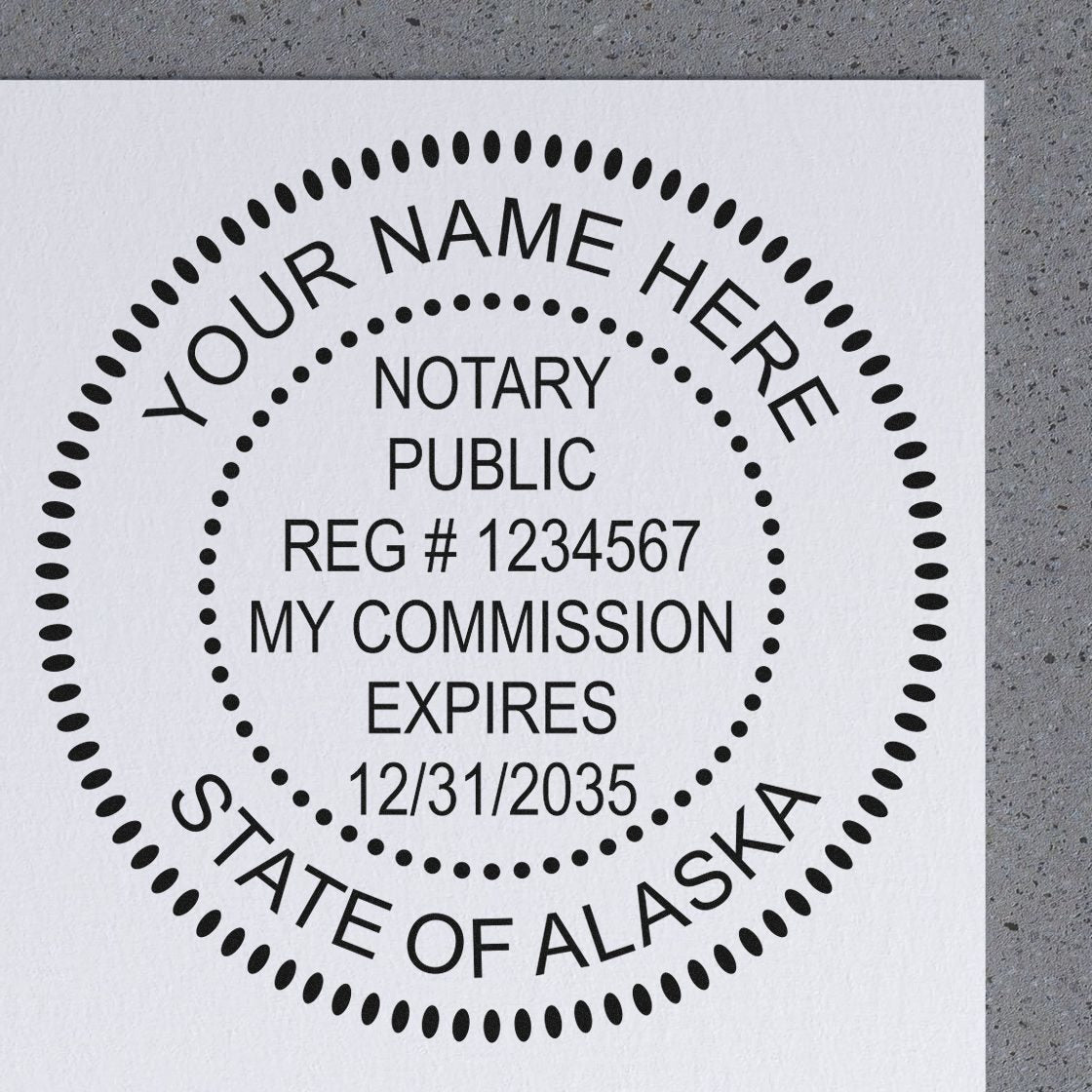 Soft Alaska Notary Stamp and Notary Seal Embosser Bundle