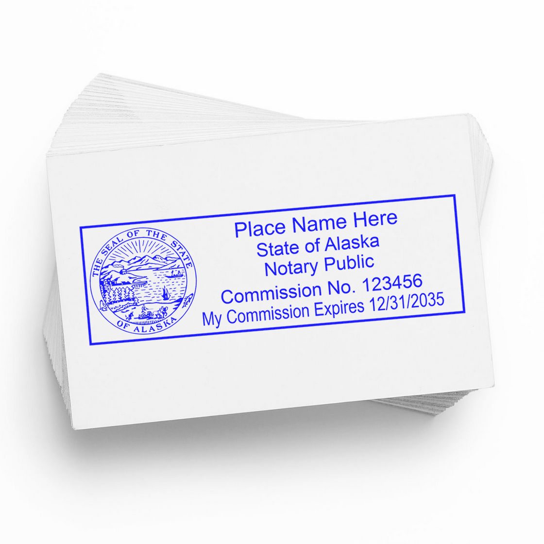 Soft Seal Alaska Notary Embossing Seal with Rectangular MaxLight Rectangular MaxLight Notary Stamp Kit