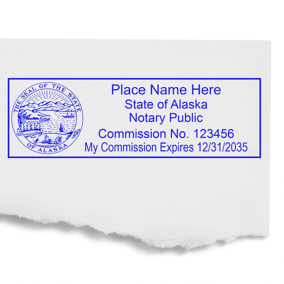 Alaska Rectangular Slim Notary Stamp and Seal Kit - Engineer Seal Stamps