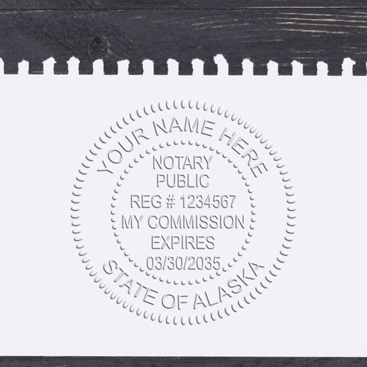 Rectangular Slim and Hybrid Seal Alaska Notary Supply Stamp and Seal Kit - Engineer Seal Stamps