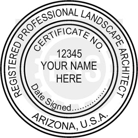 Arizona Landscape Architect Seal Setup