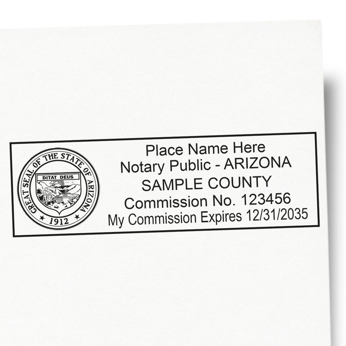 Arizona Notary Public Kit with Rubber Stamps - Engineer Seal Stamps