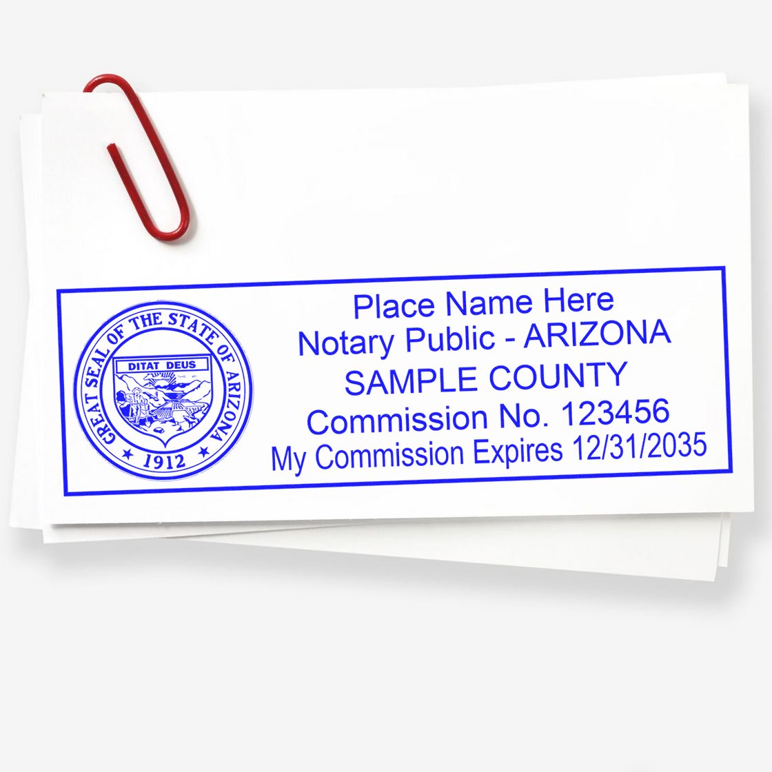 Soft Seal Arizona Notary Embossing Seal with Rectangular MaxLight Rectangular MaxLight Notary Stamp Kit - Engineer Seal Stamps