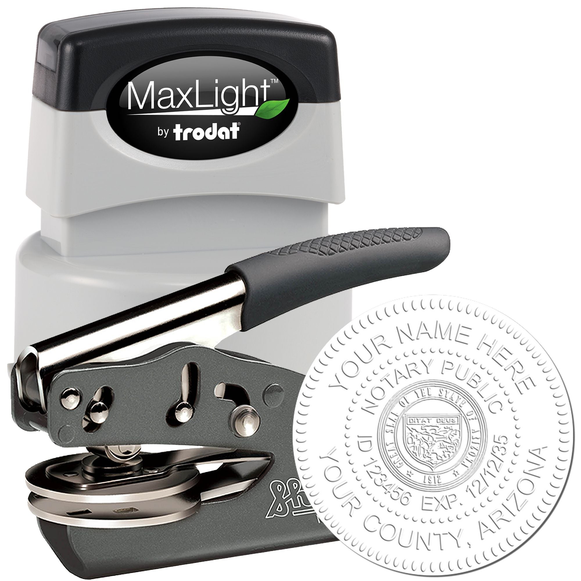 Soft Arizona Notary Stamp and Notary Seal Embosser Bundle - Engineer Seal Stamps