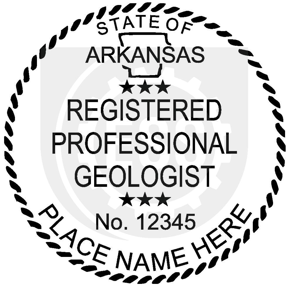 Arkansas Geologist Seal Setup