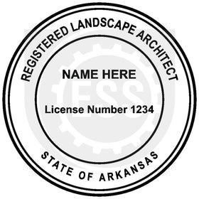 Arkansas Landscape Architect Seal Setup