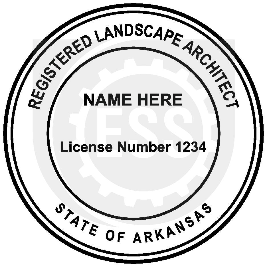 Arkansas Landscape Architect Seal Setup