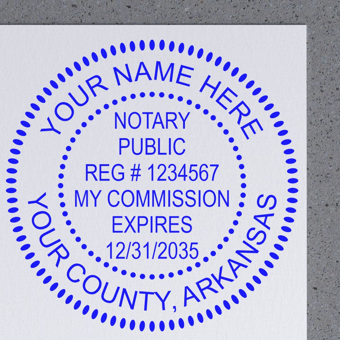 Arkansas Soft Notary Supply Kit with Stamp and Notary Seal - Engineer Seal Stamps