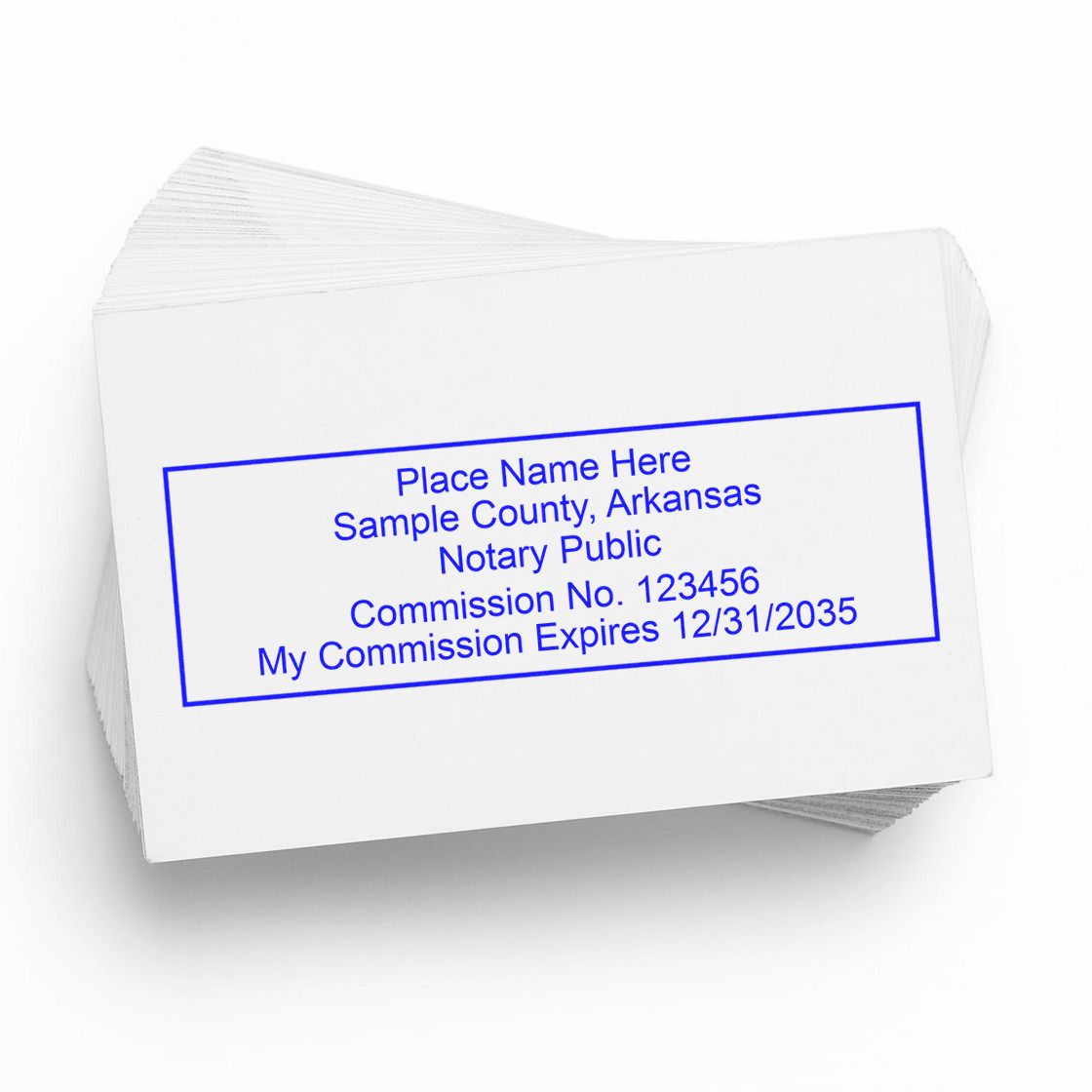 Arkansas Rectangular Slim Notary Stamp and Seal Kit - Engineer Seal Stamps