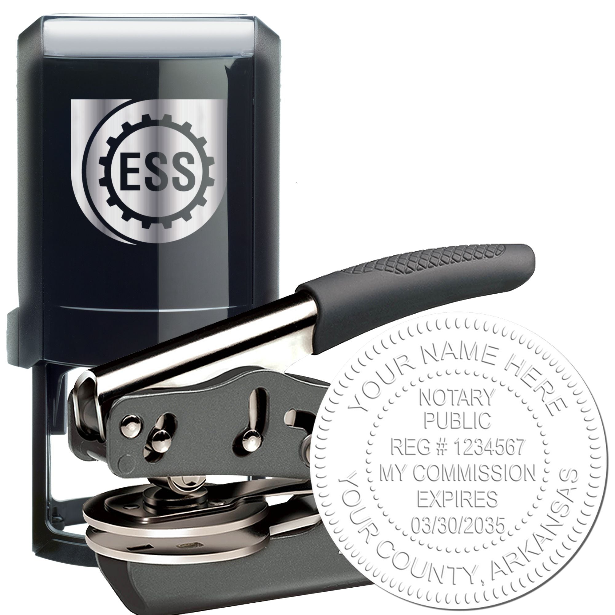 Arkansas Soft Notary Supply Kit with Stamp and Notary Seal - Engineer Seal Stamps