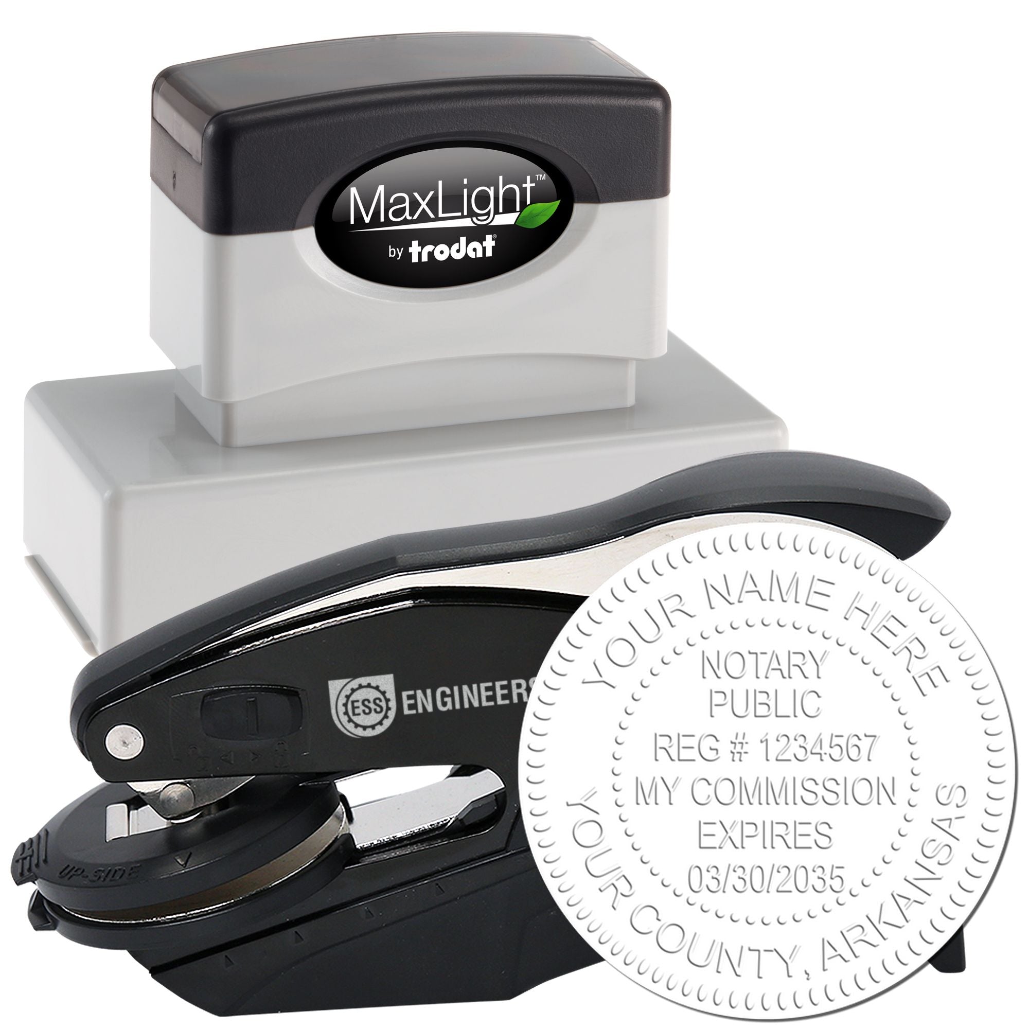 Notary Seal AR and Notary Stamp Arkansas Bundle Kit - Engineer Seal Stamps